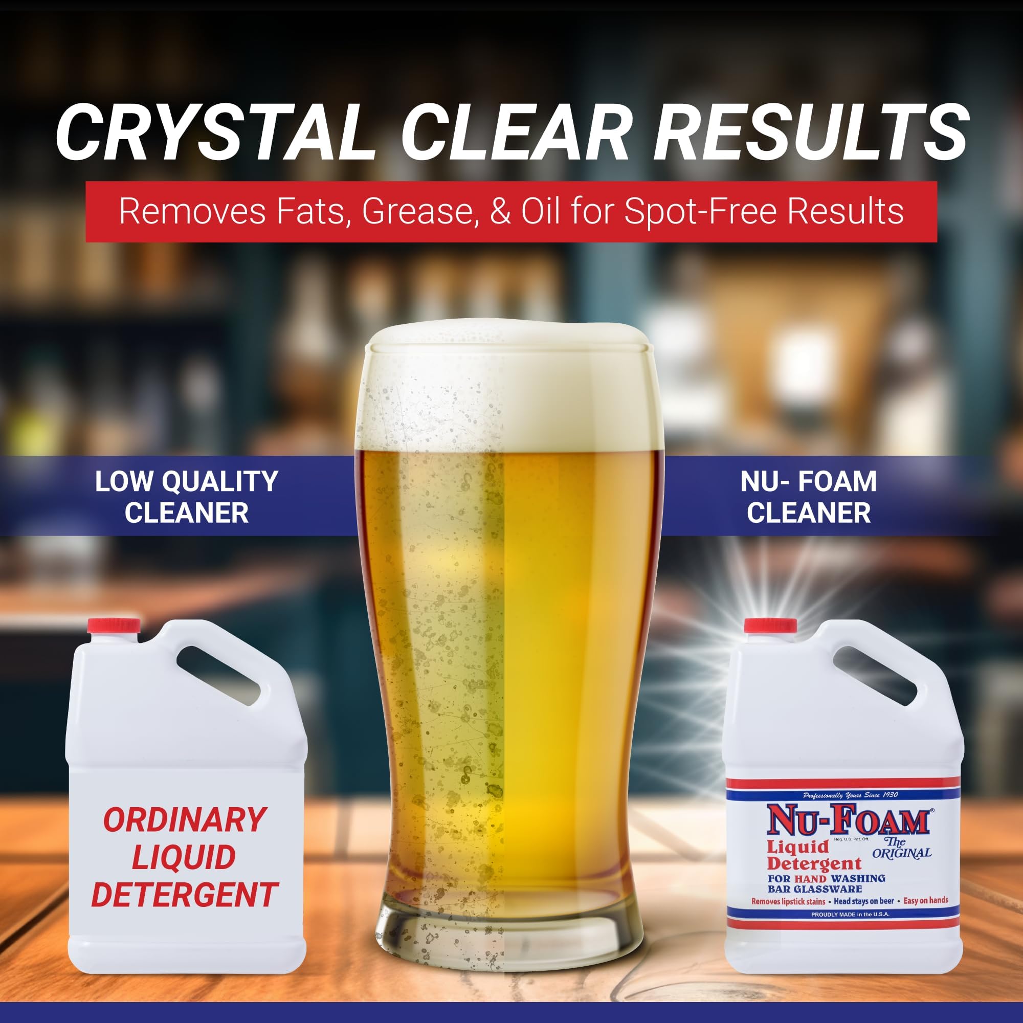 Liquid Detergent for Bar Glassware (128 Fl Oz)