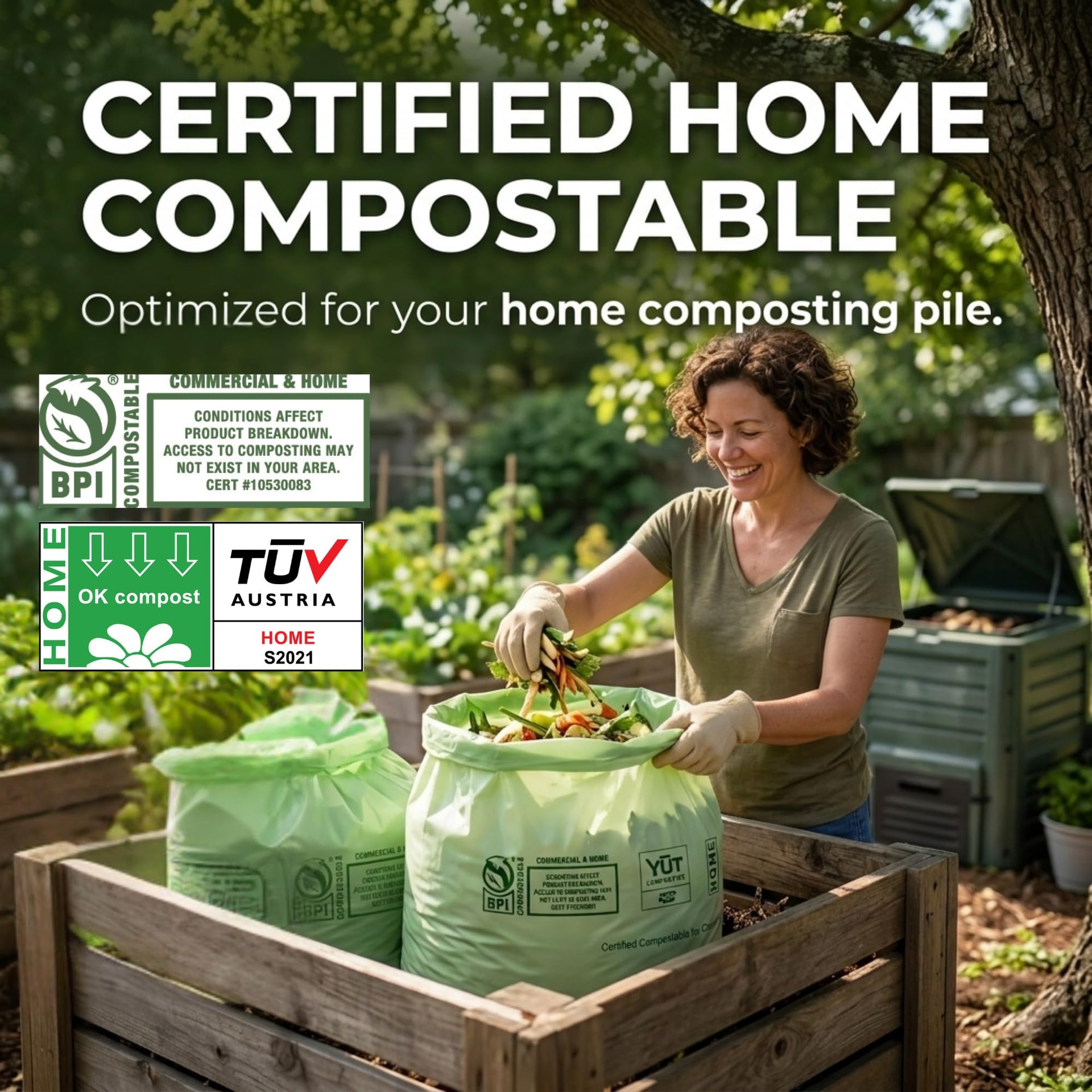 33 Gallon Compostable Trash Bags (40 Count)