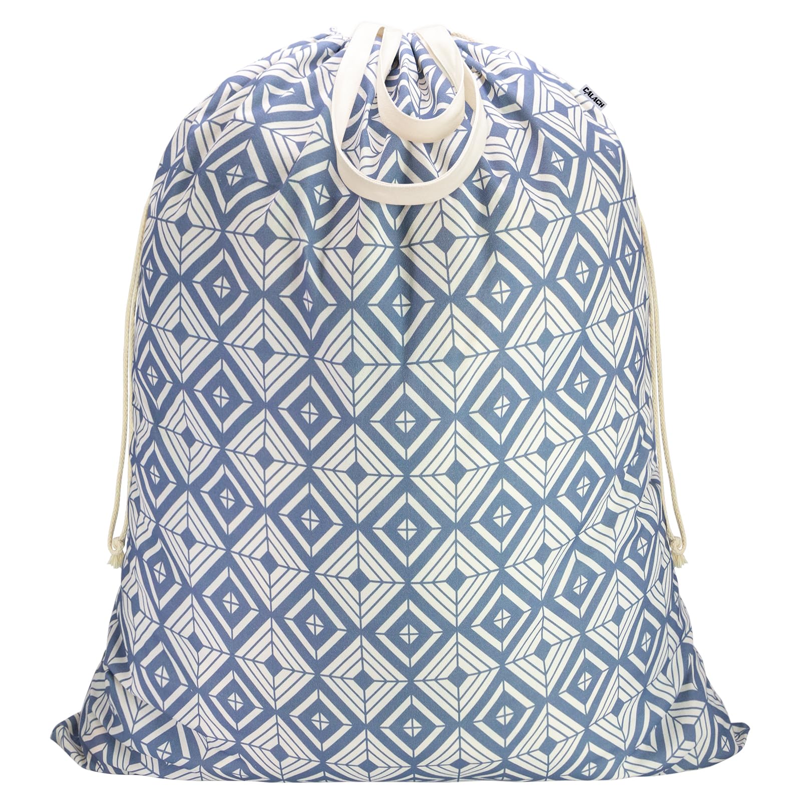 Canvas Laundry Bag with Handles & Drawstring