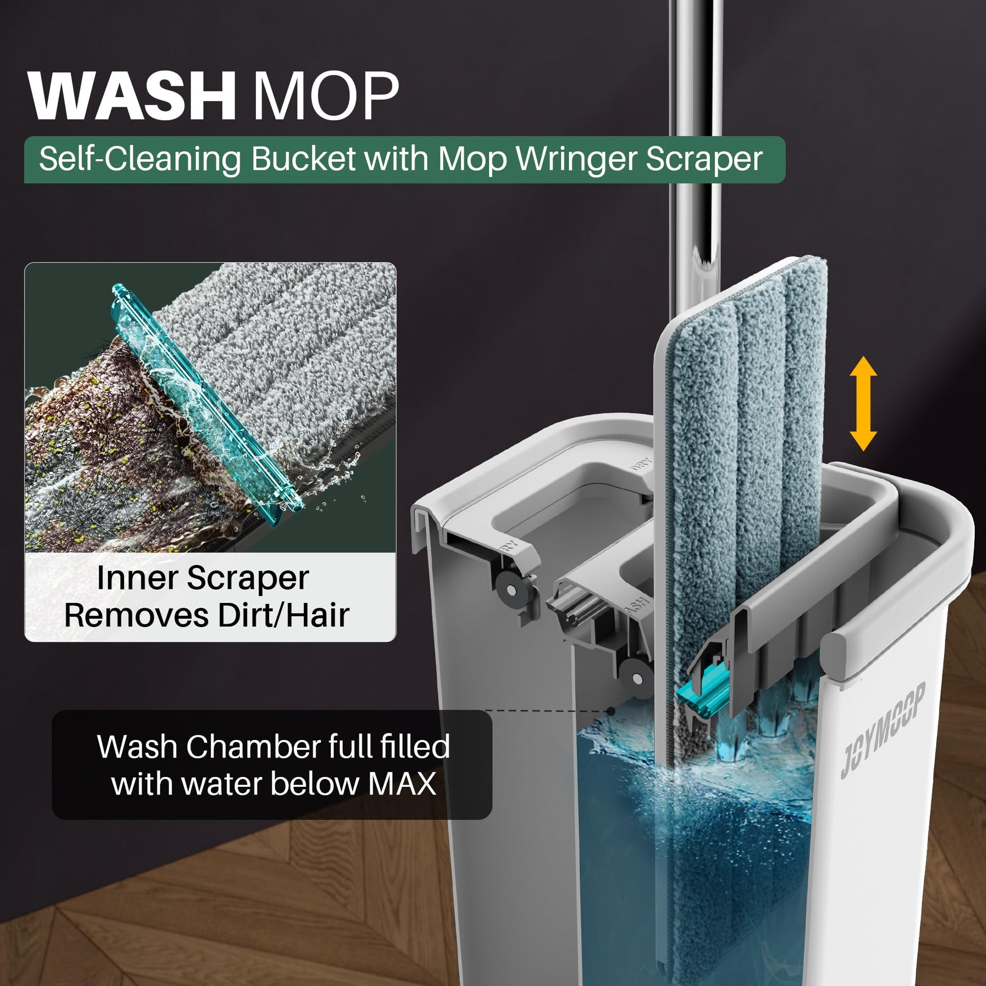 Wall Mop and Bucket Set