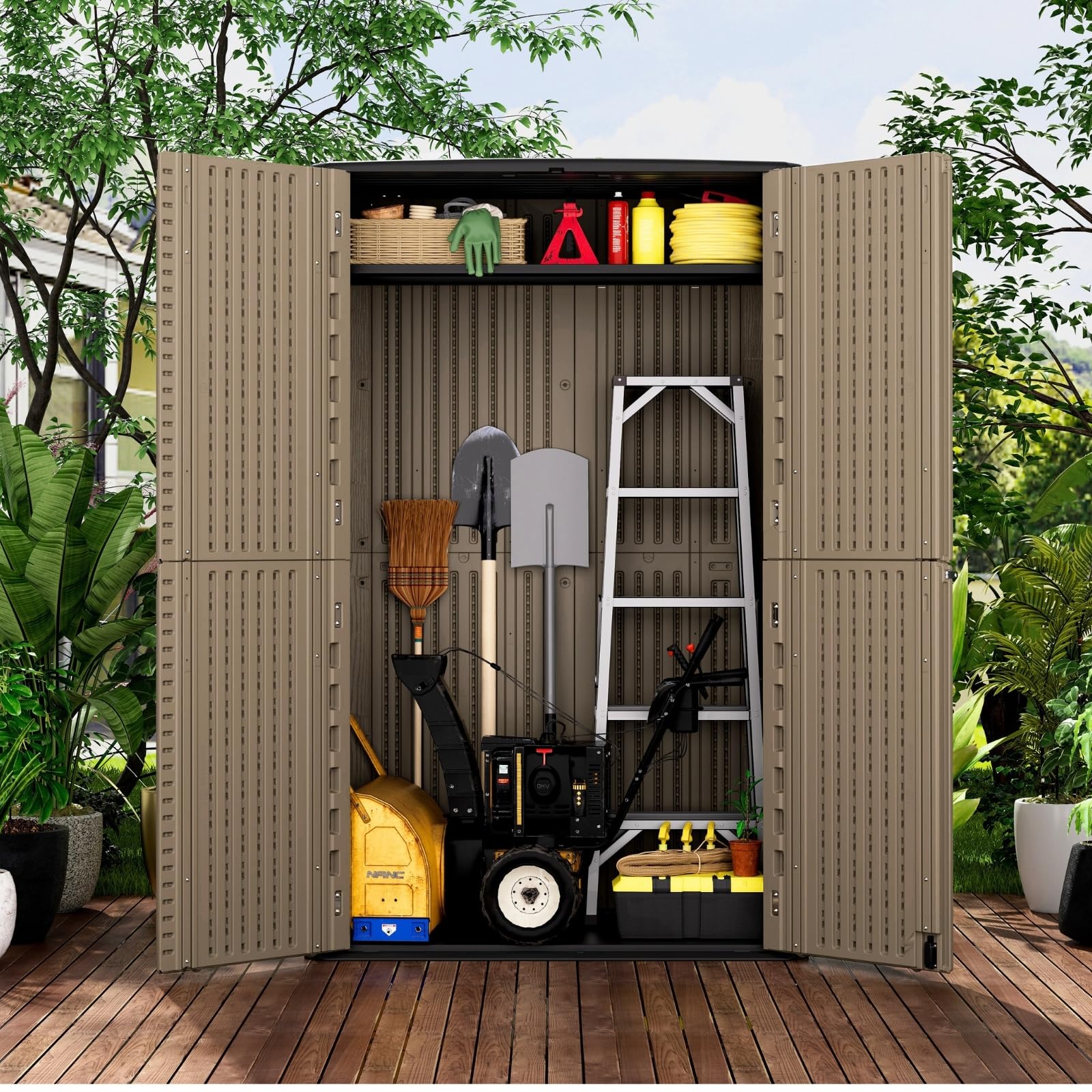 Large 67 Cu.ft Waterproof Storage Shed