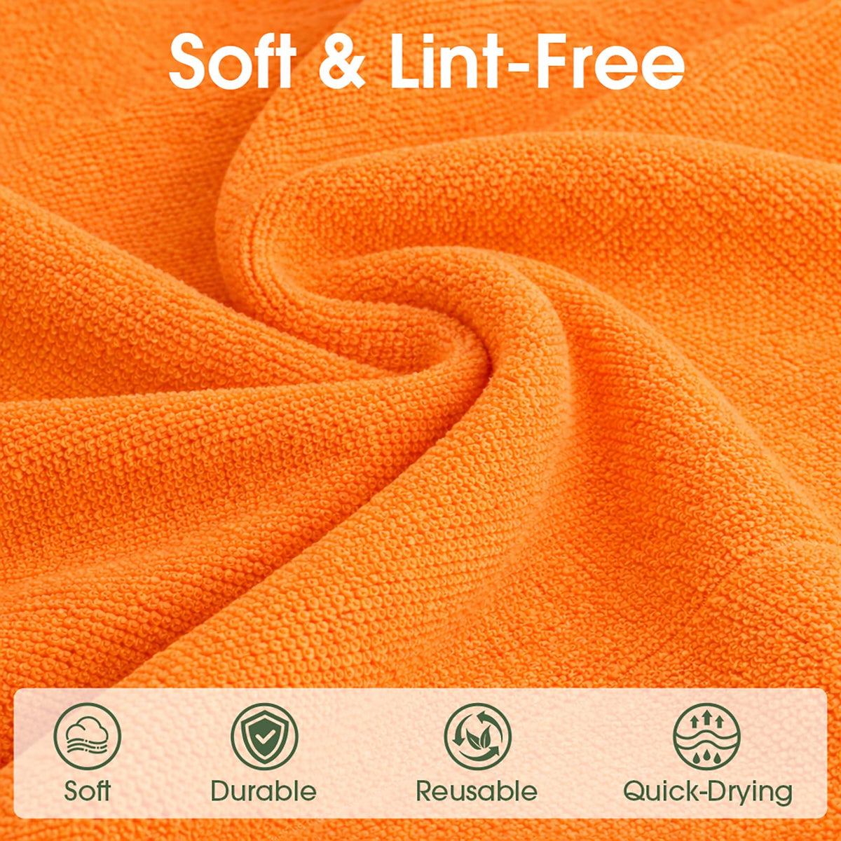Microfiber Cleaning Cloth Roll (100 Count)