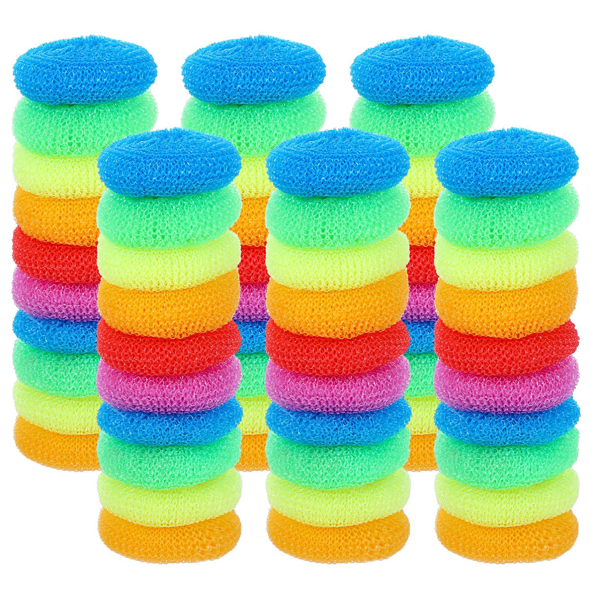 100 Pc Plastic Scrubber for Dishe