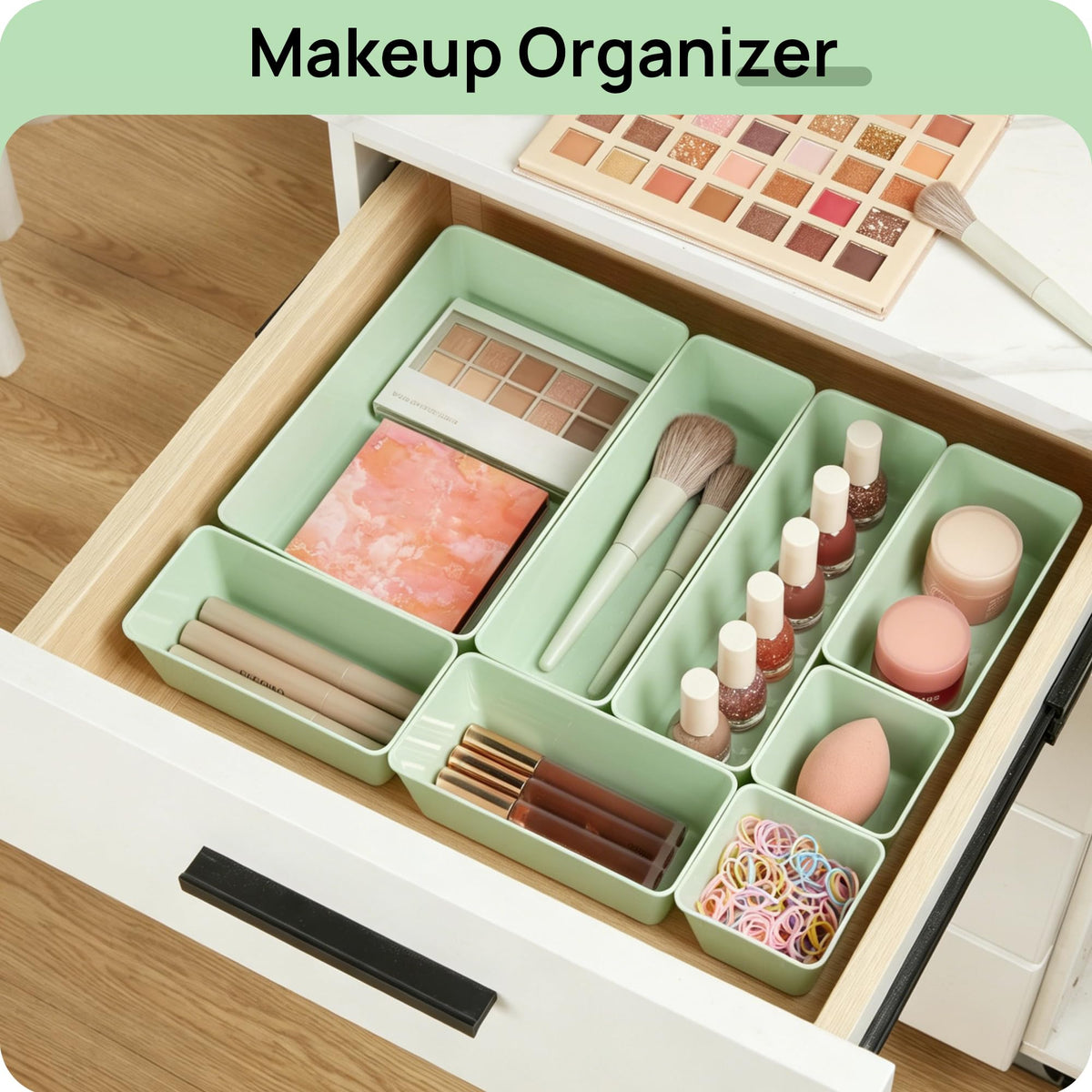 25 Pack Plastic Drawer Organizers with Non (25 Count)