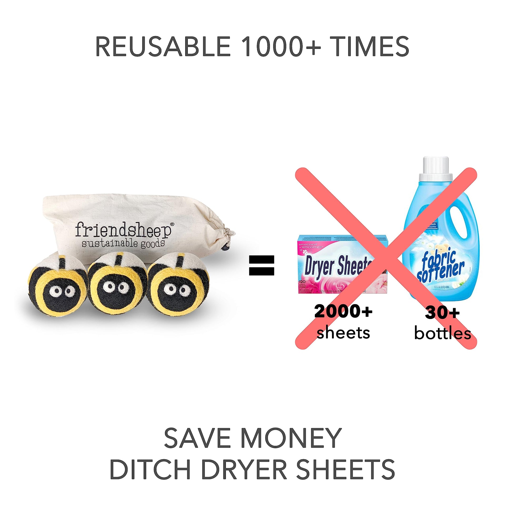 Wool Dryer Balls (3 Count)