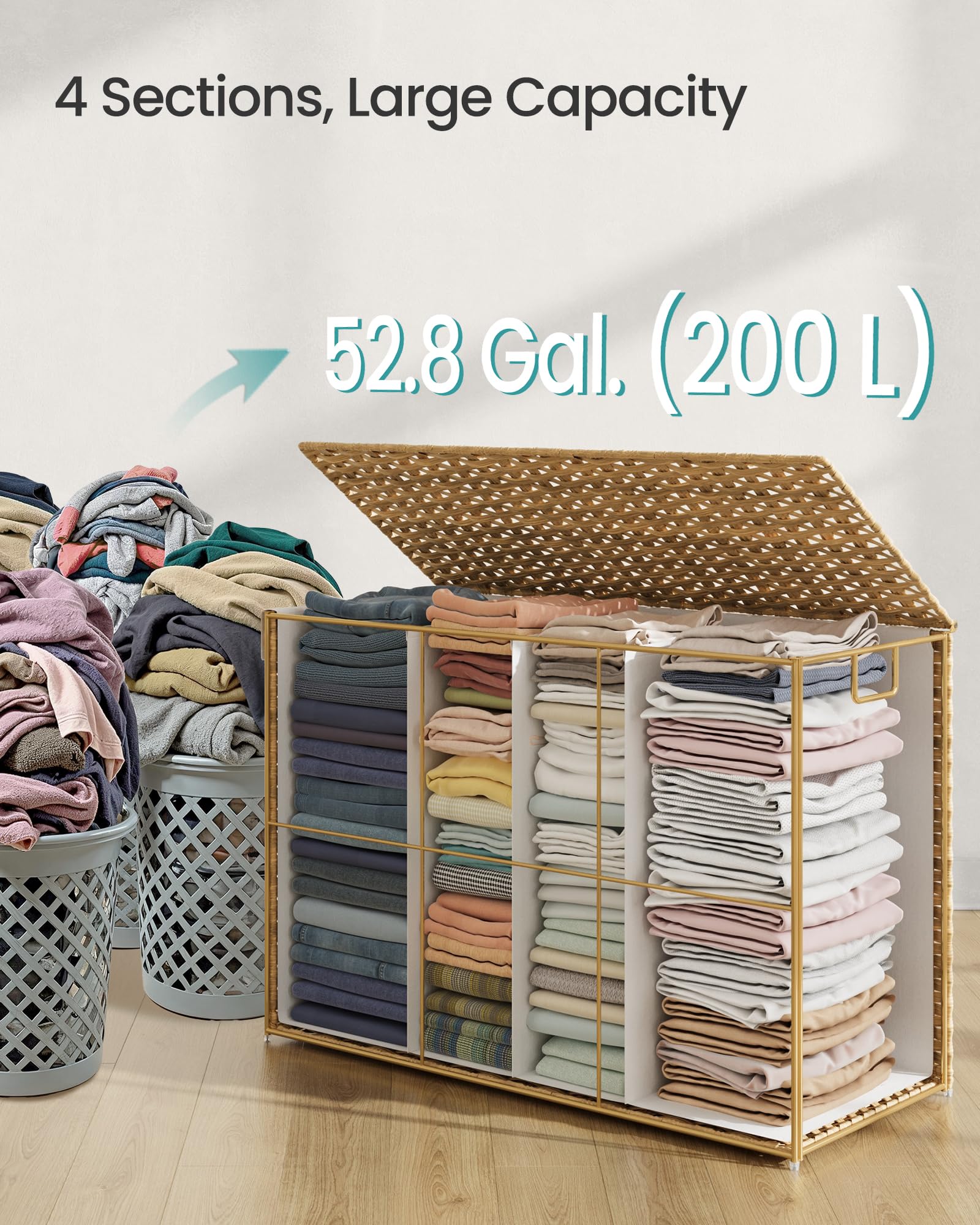 Laundry Hamper with Lid - ModHome Supplies