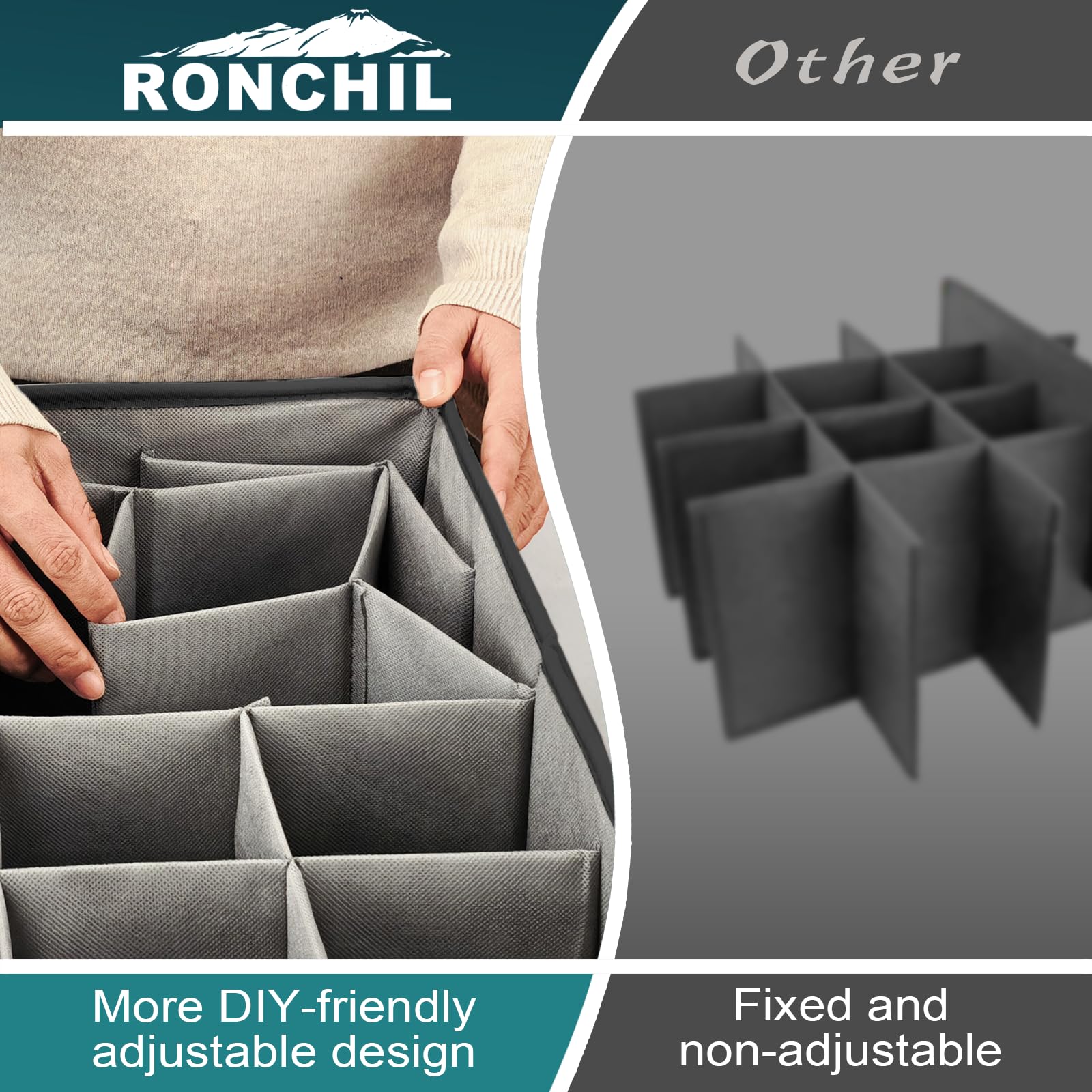 1 Pack Shoe Organizer for Closet Foldable Storage Box with Clear Cover