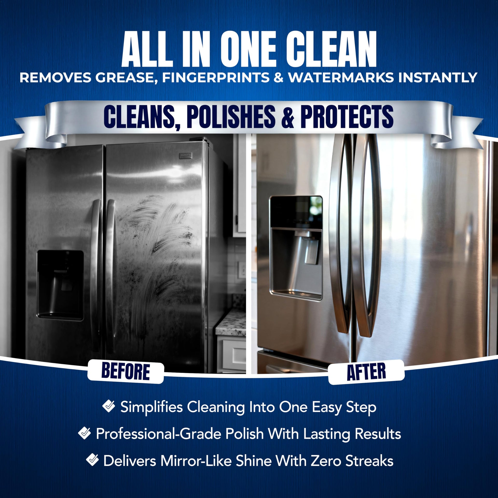 1 Quart Stainless Steel Cleaner and Polish w (32 Ounce)