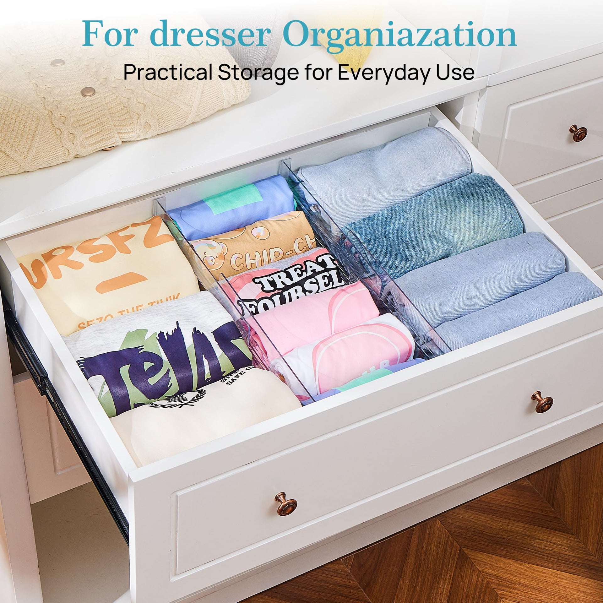 18 Pack Drawer Dividers for Clothes (18 Count)