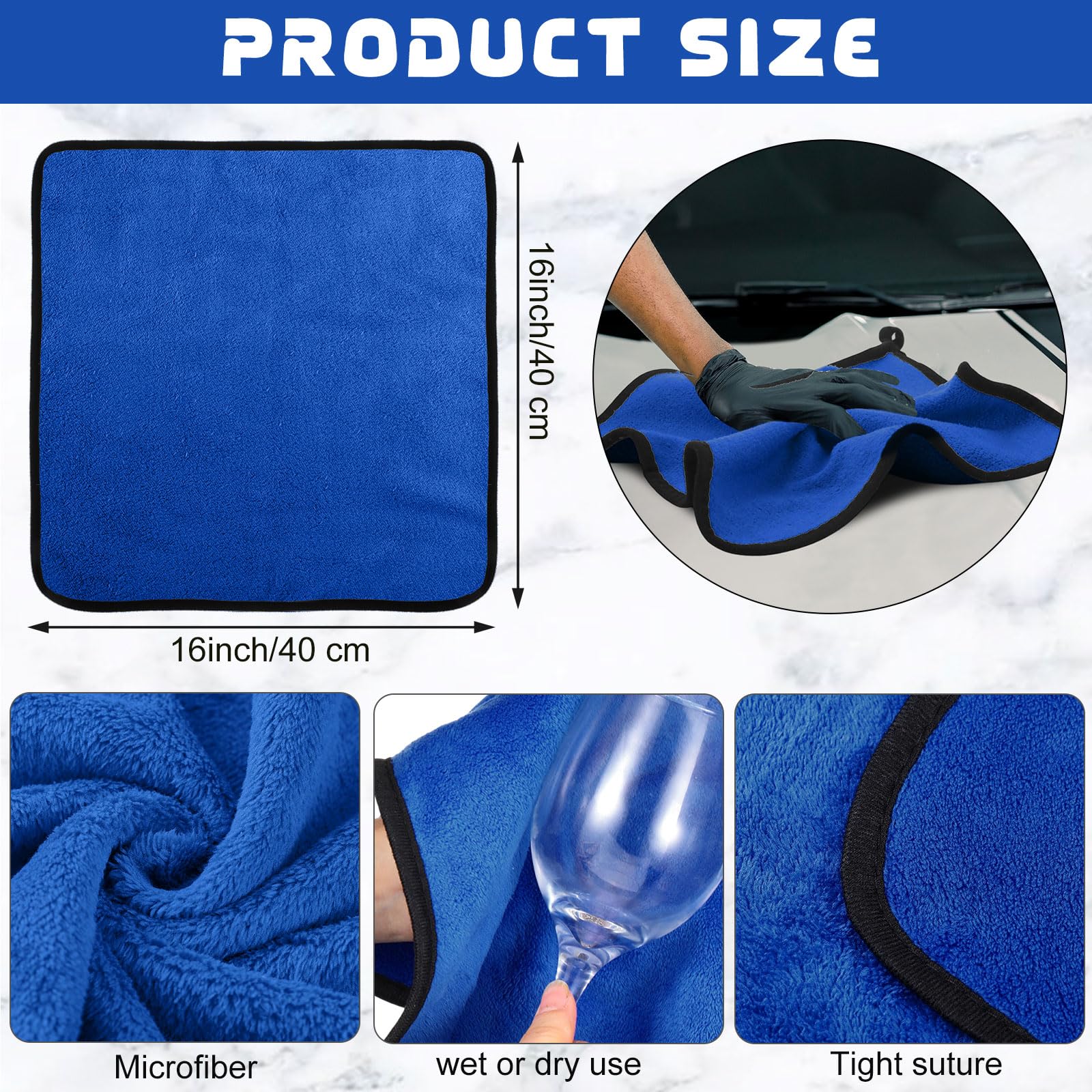 50 Pcs Microfiber Towels (50 Count)