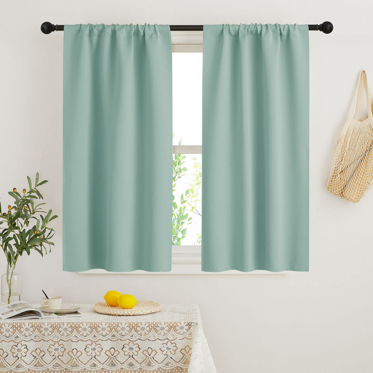 Blackout French Door Window Curtain Coverings (2 Count)