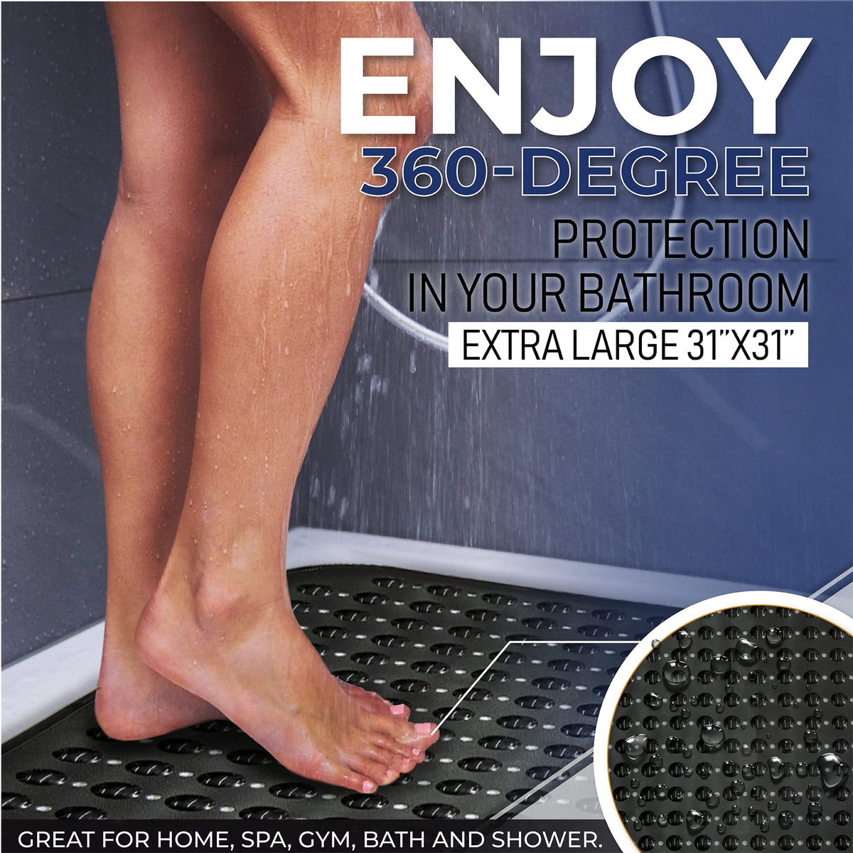 Extra Large Square Non Slip Shower Mat