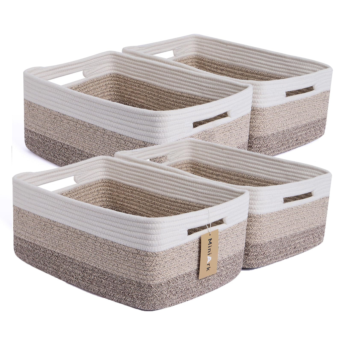 Large Storage Baskets for Organizing (4 Count)