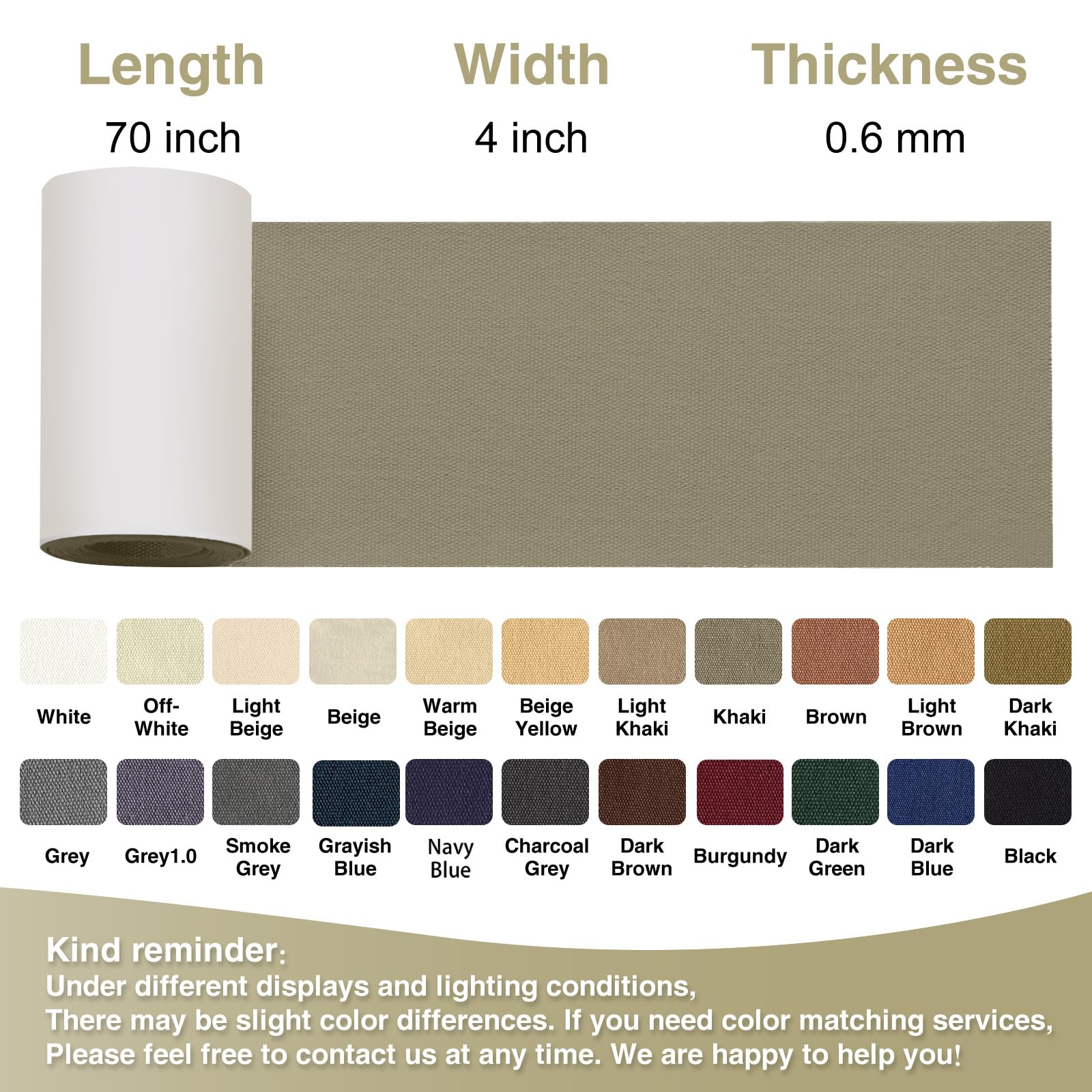 Canvas Repair Tape 4×70 Inch Waterproof Self