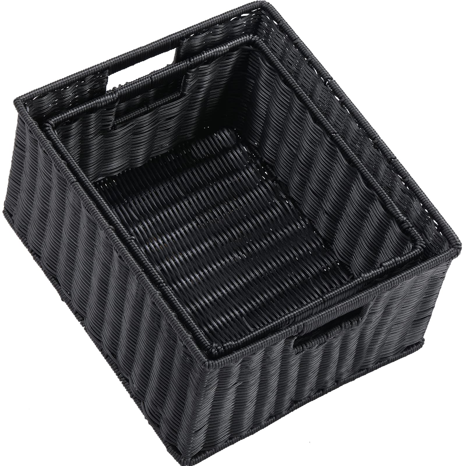 Large Wicker Baskets for Storage (2 Count)