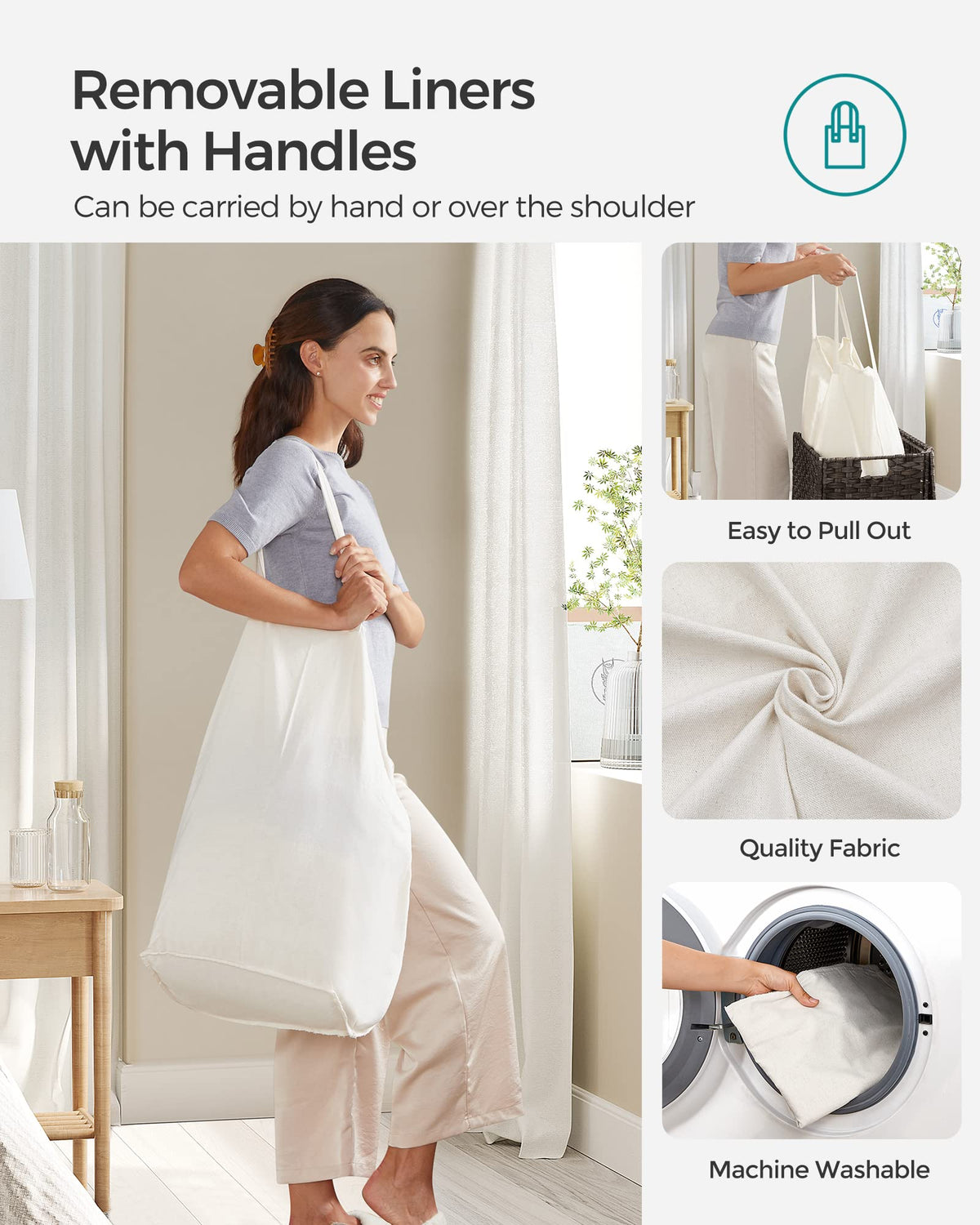 Laundry Hamper with Lid - ModHome Supplies