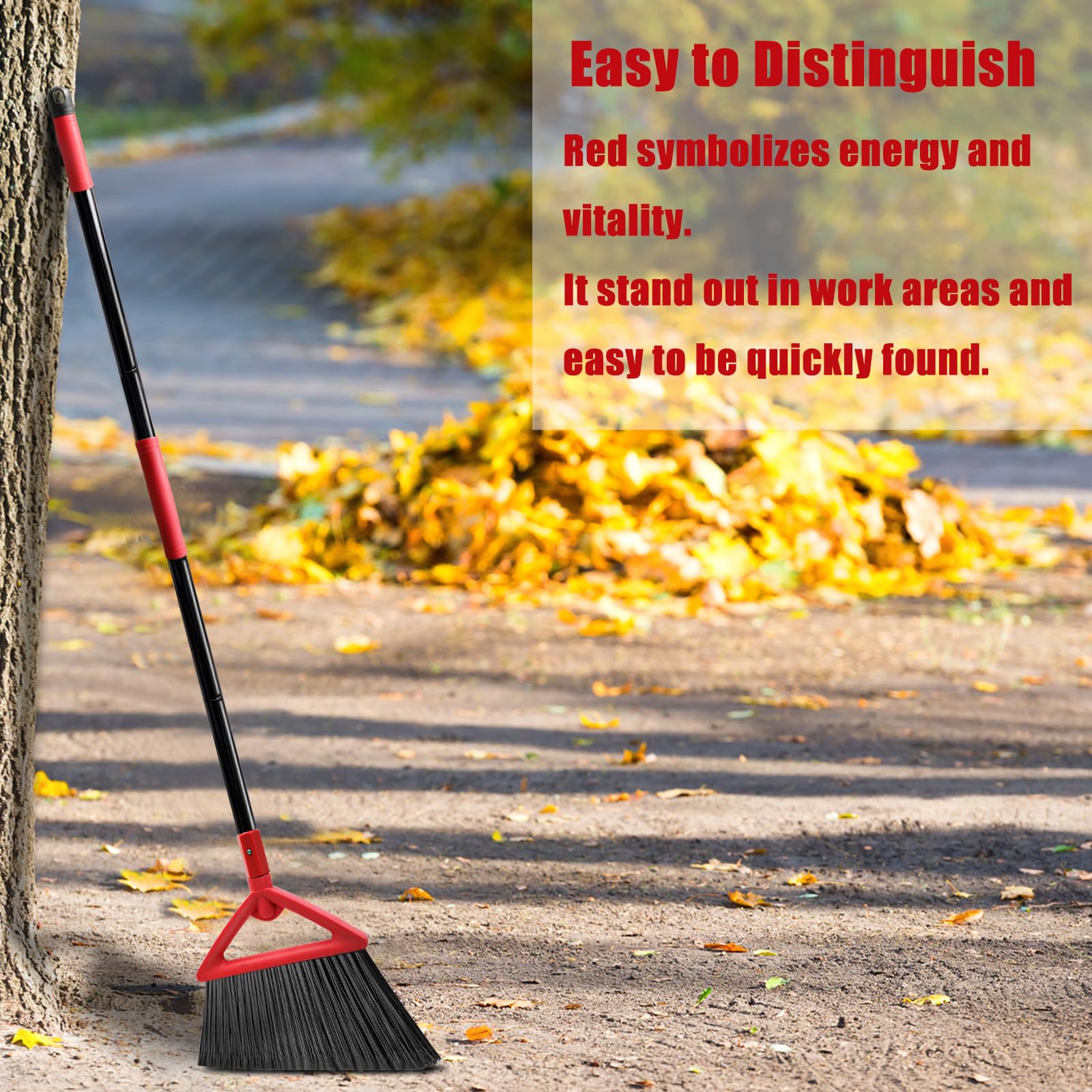 Heavy Duty Broom of Outdoor and Indoor (4 Count)