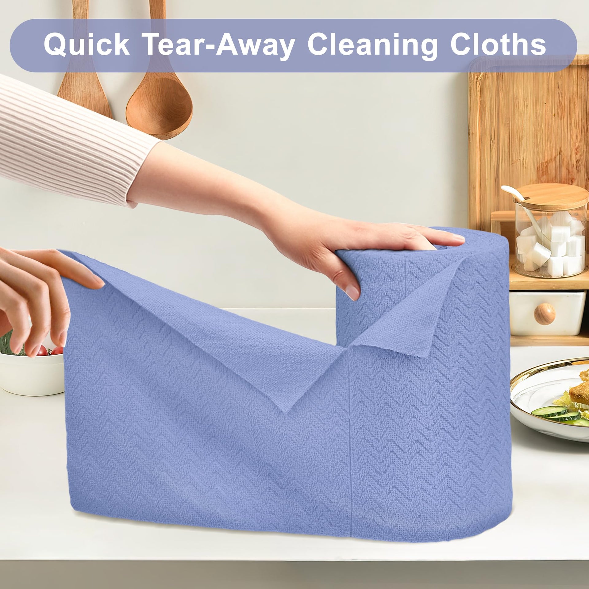 Microfiber Cleaning Cloth Roll (80 Count)