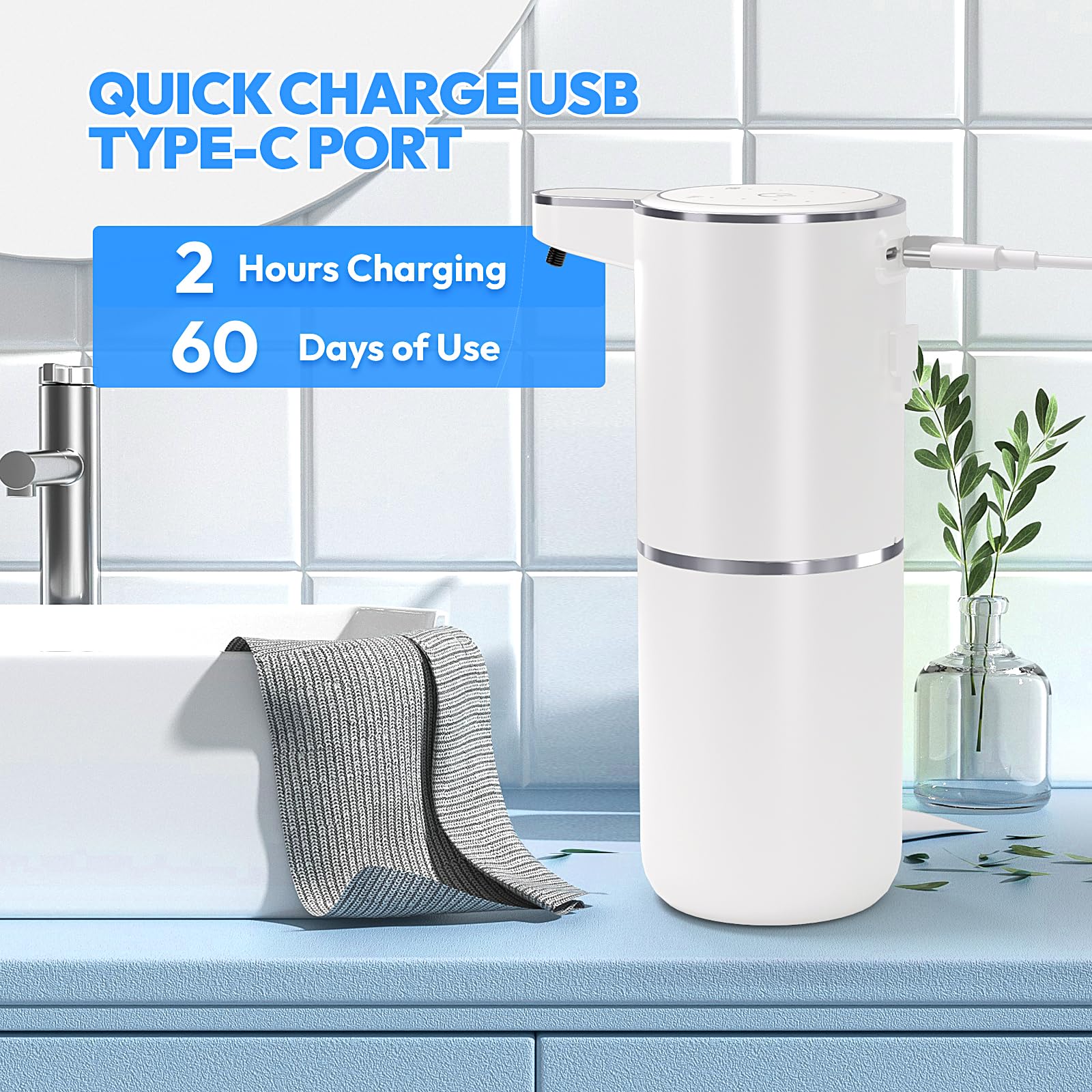 2 Pack Automatic Foaming Soap Dispenser (2 Count)