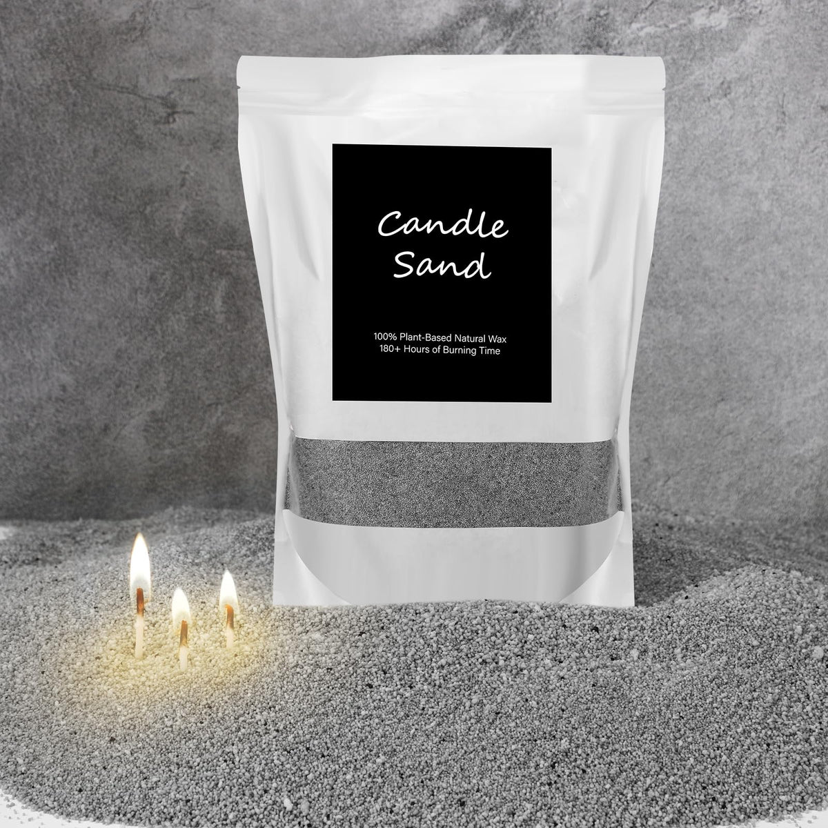 Candle Sand 3.3 lb DIY Pearled Candle Making Kit Included 20 Pcs Wicks and Refillable Beaded Wax Sand Beaded Wax Gift with Wicks Self Extinguish for Home Wedding Party Women (21 Count)