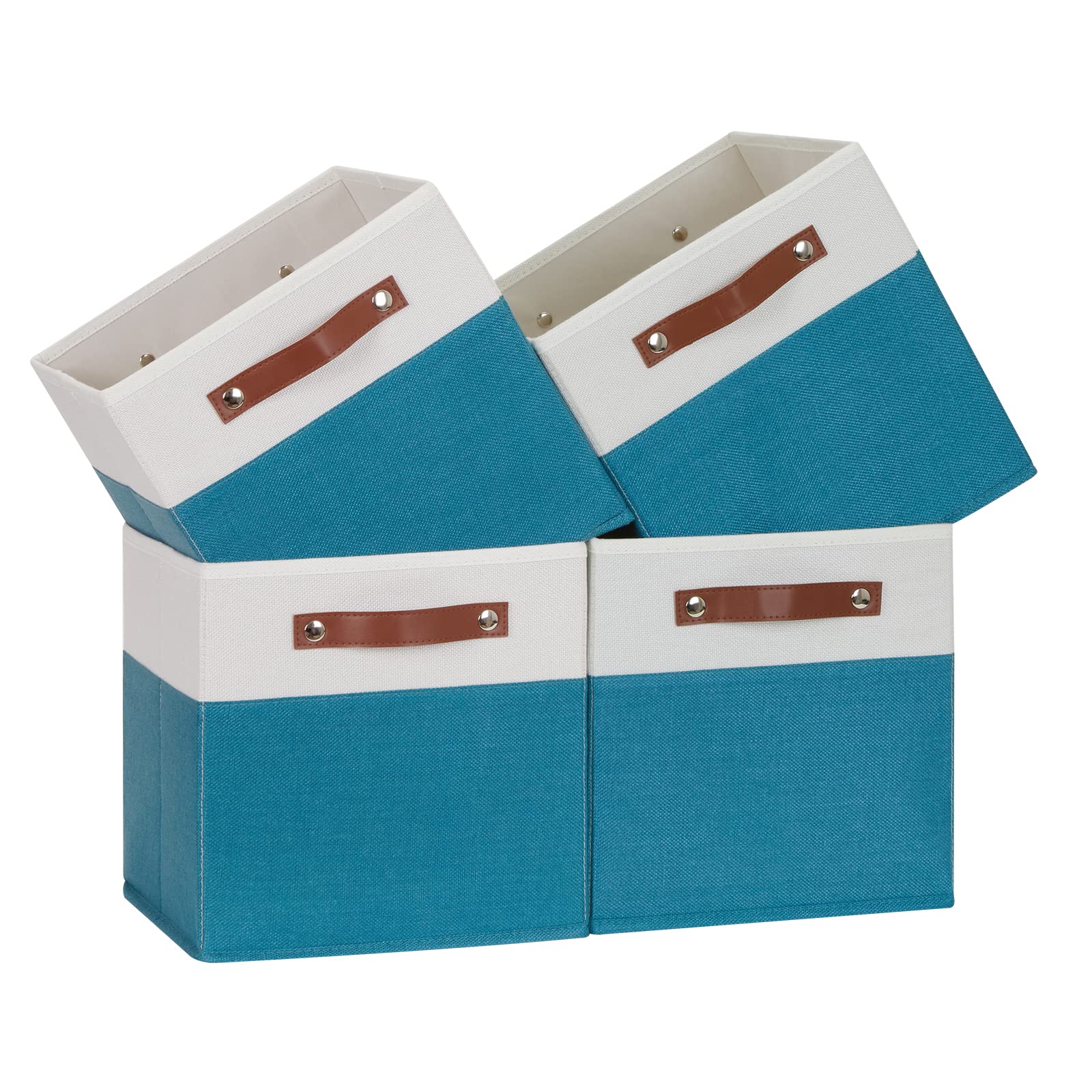 Storage Cube Bins 11 Cube Storage Bins Storage Baskets for Closet (4 Count)