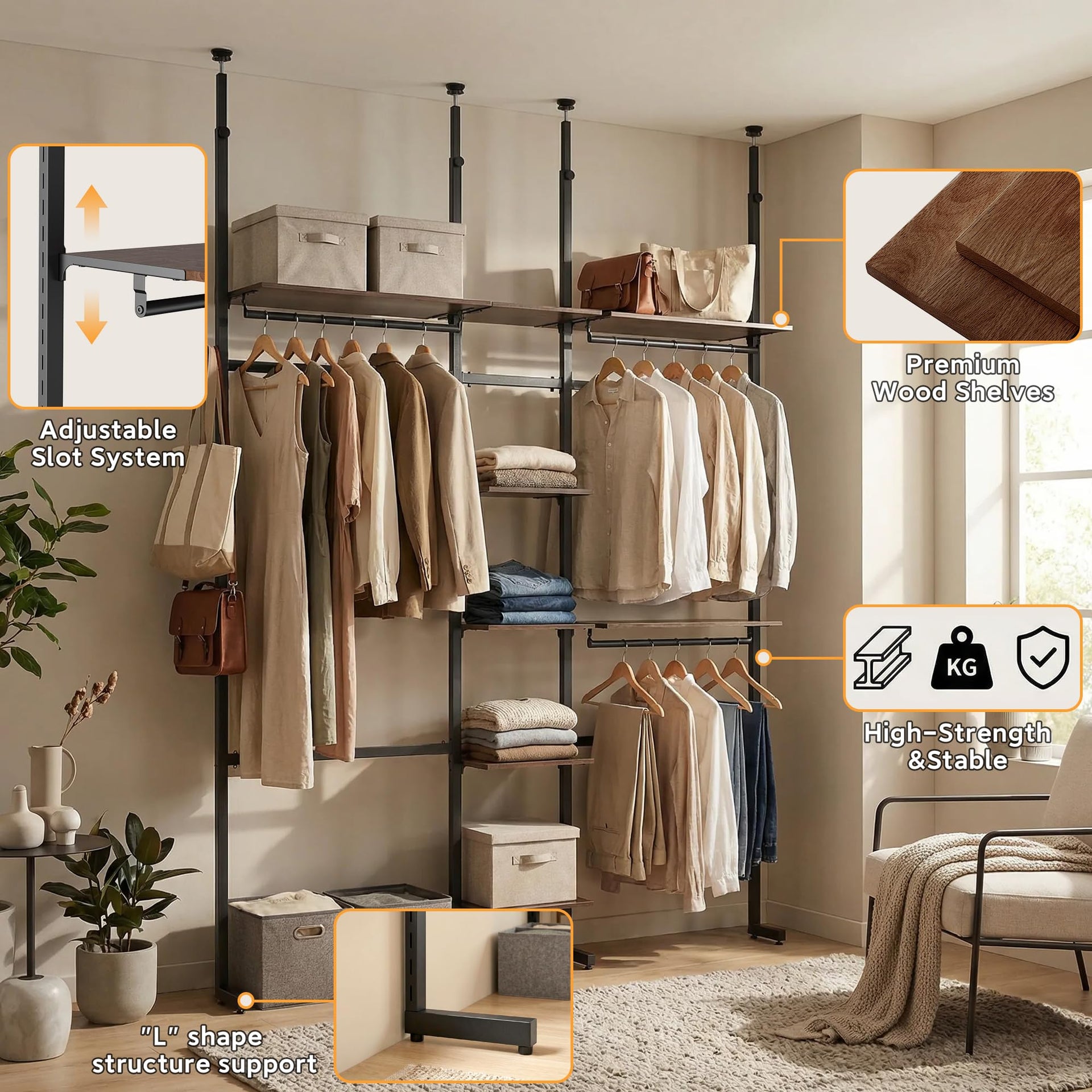 MZG Closet Organizer System