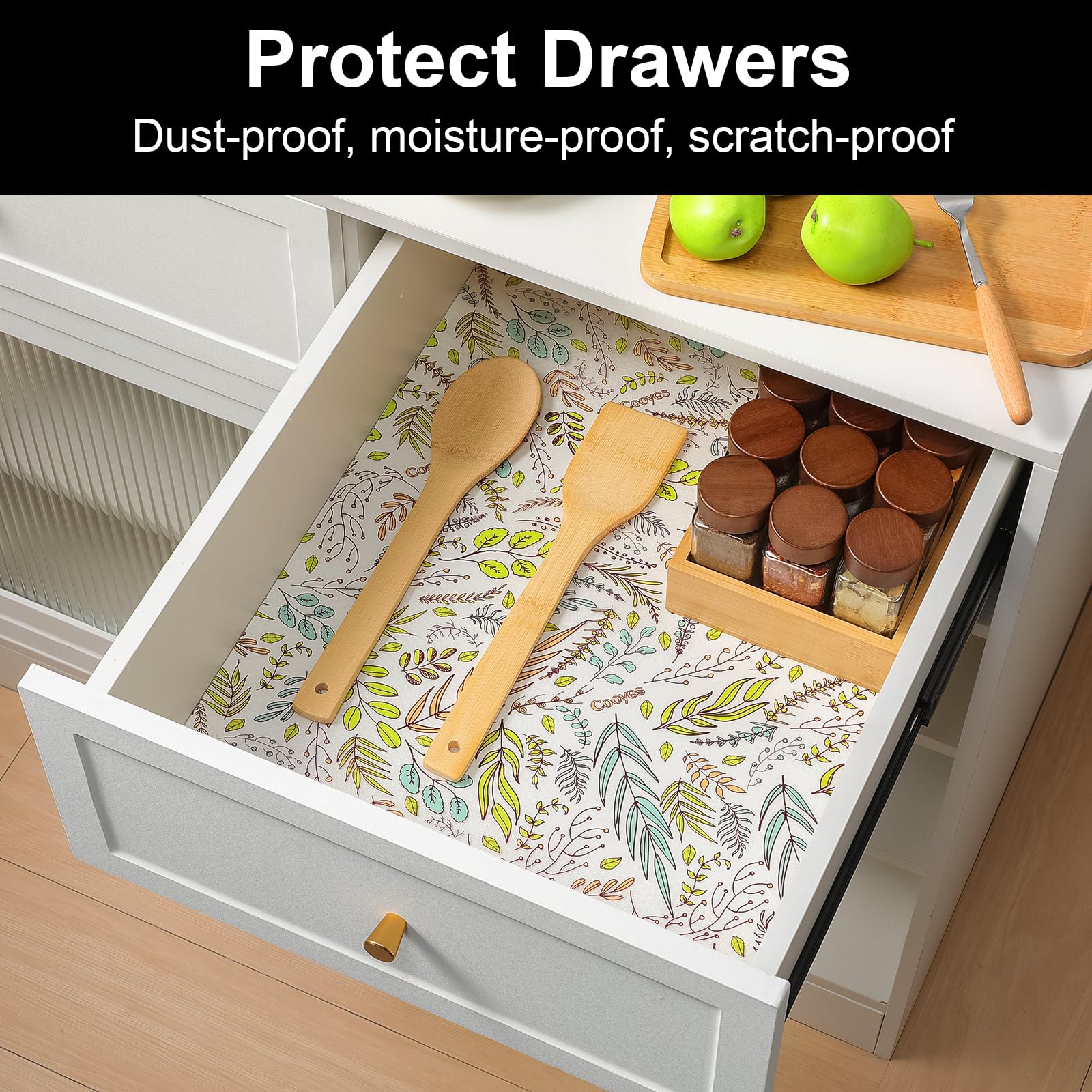 Shelf Liners for Kitchen Cabinets (38.45 Sq Ft)
