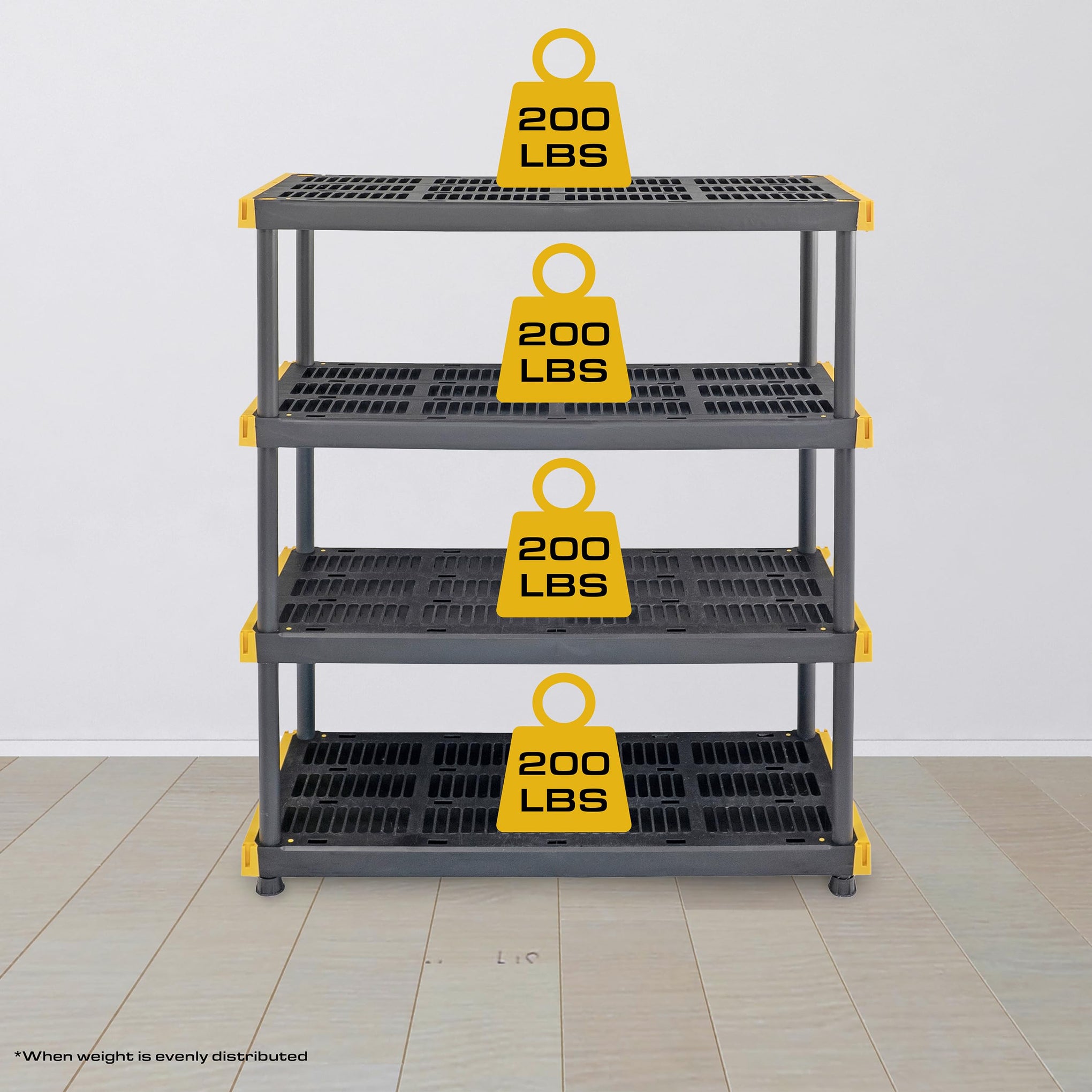Heavy Duty 4 Tier Garage Storage Shelves + 8