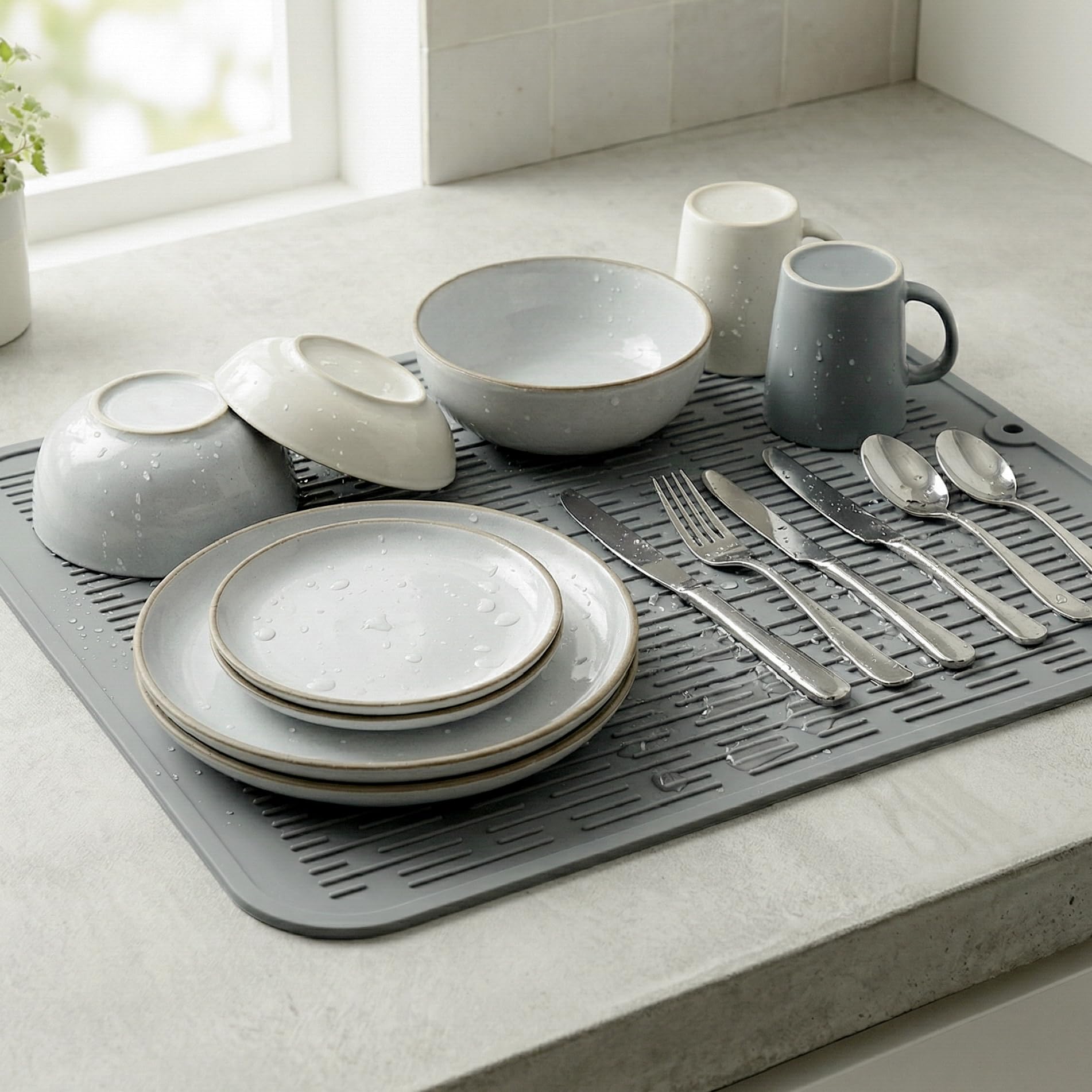 Silicone Dish Drying Mat for Multiple Usage