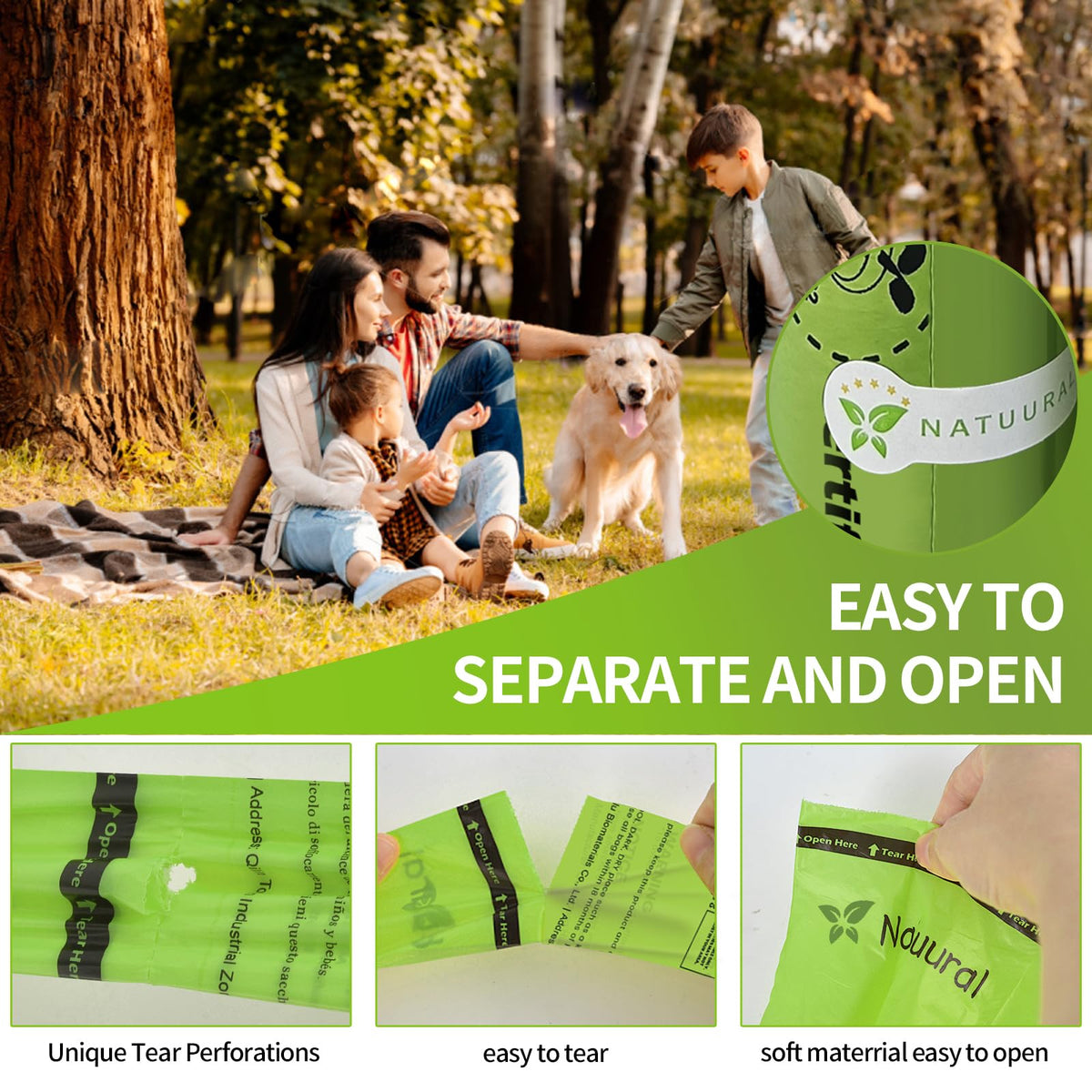 Certified Compostable Dog Poop Bags (270 Count)