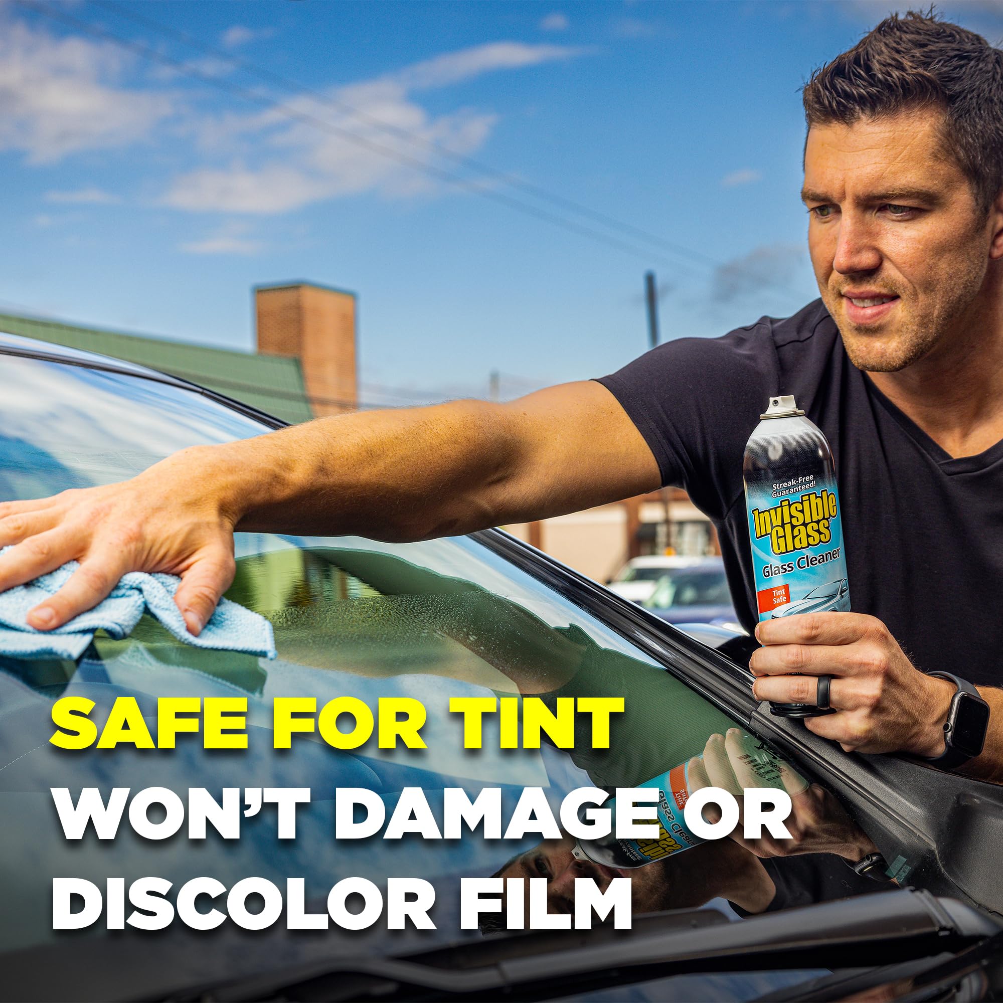 91164 2PK Premium Aerosol Glass Cleaner Spray for Car Windshields and Windows (38 Ounce) - ModHome Supplies