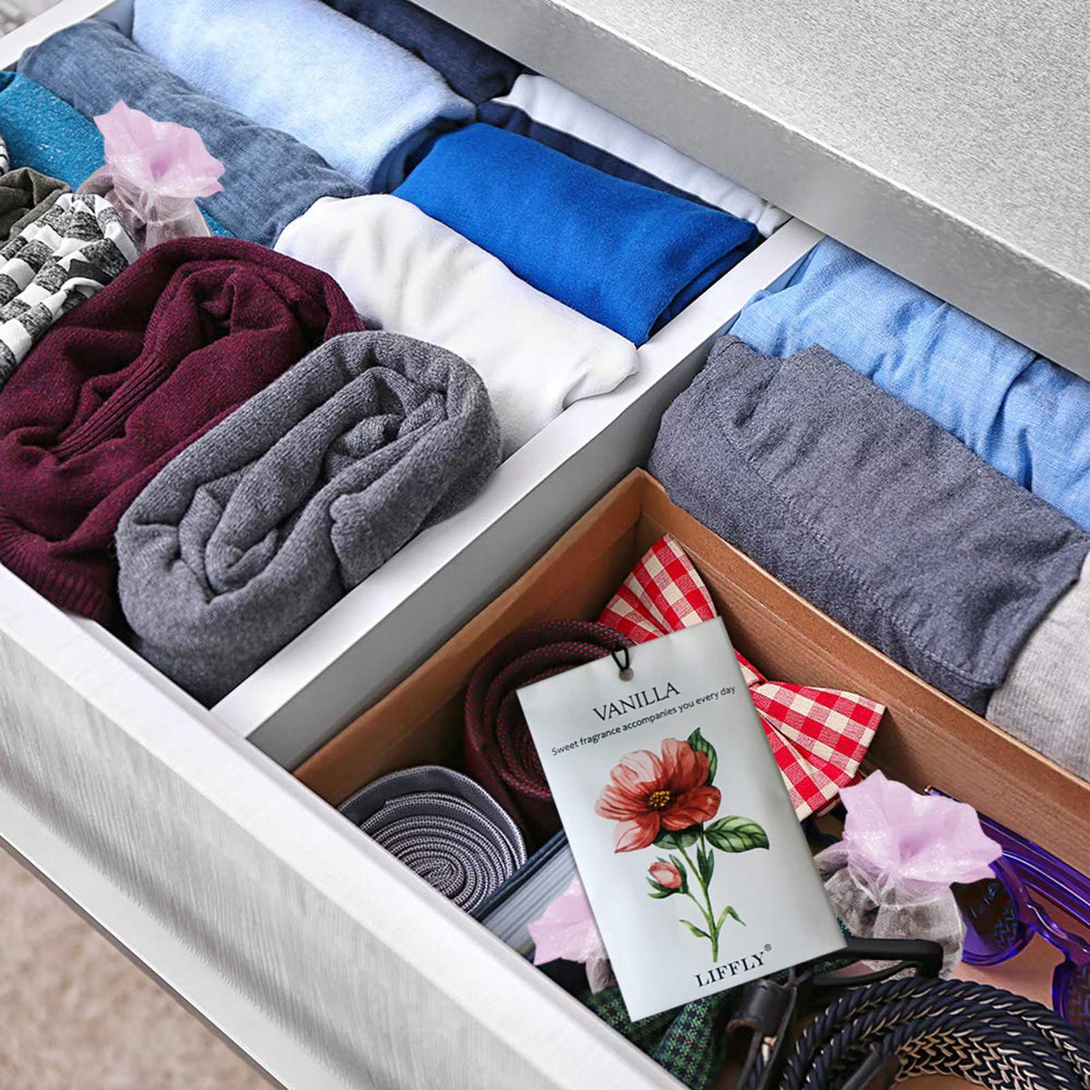 14 Packs Scented Sachets Bags fit Drawers and Closets 14 Scent Gift Box (14 Count)