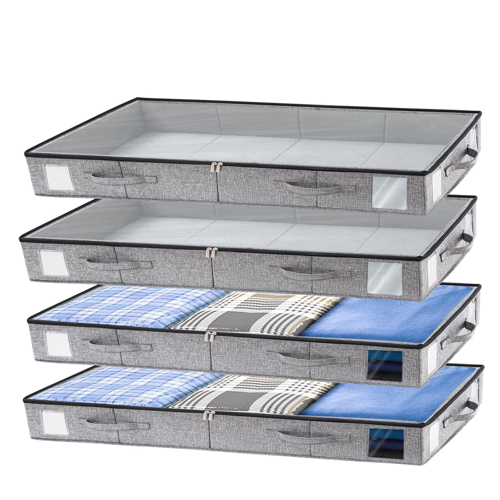 4 Pack Under Bed Storage Containers (4 Count)