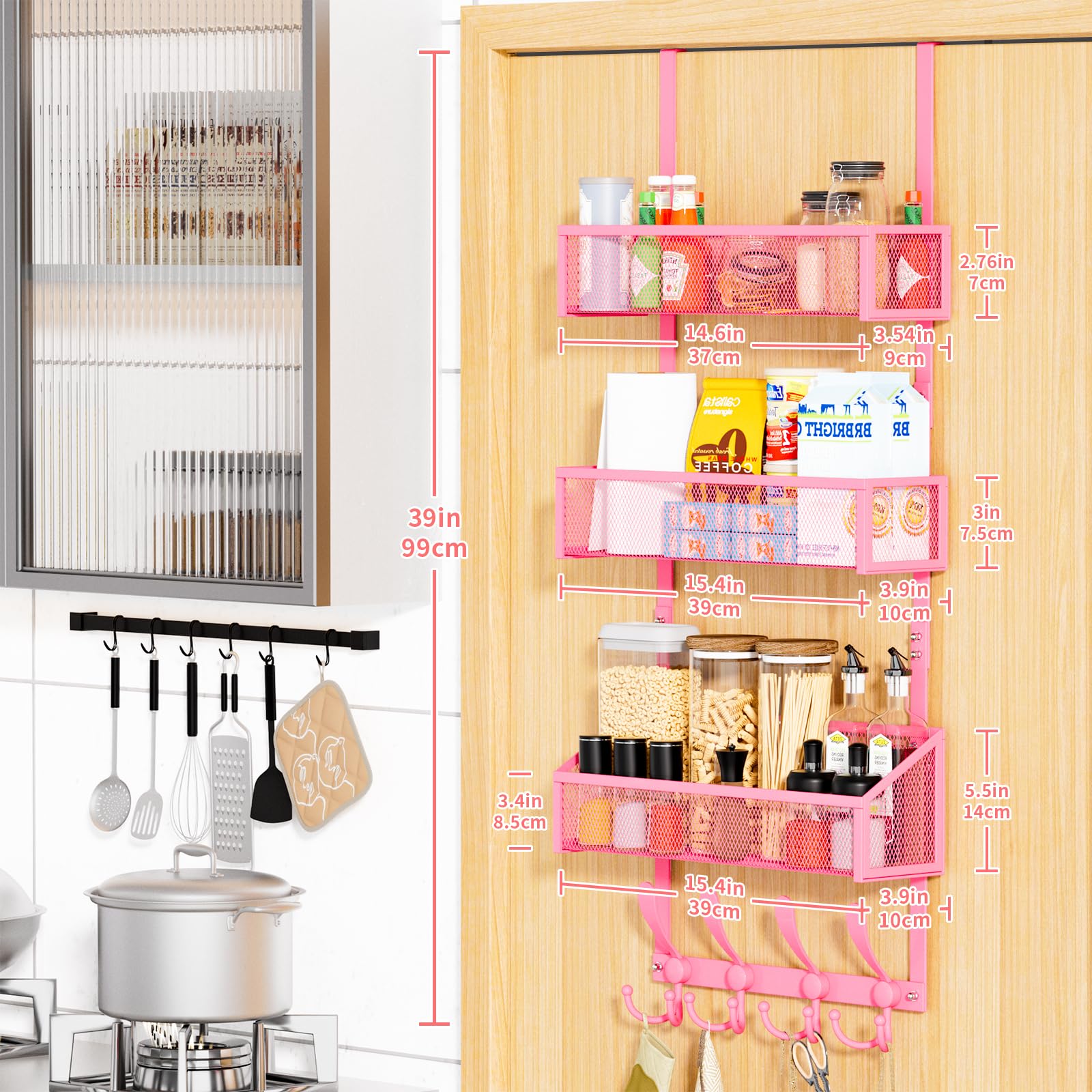 Over The Door Hooks Organizer