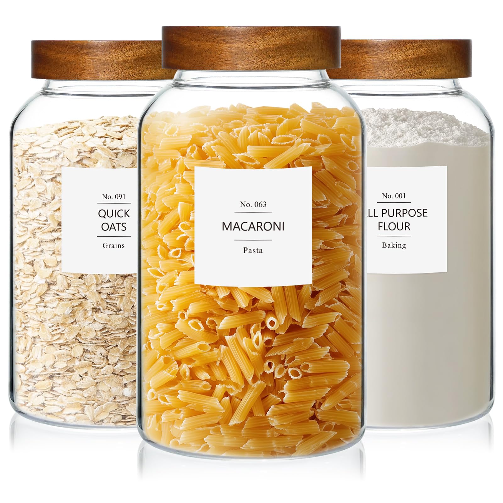 88oz Glass Jars w (3 Count)