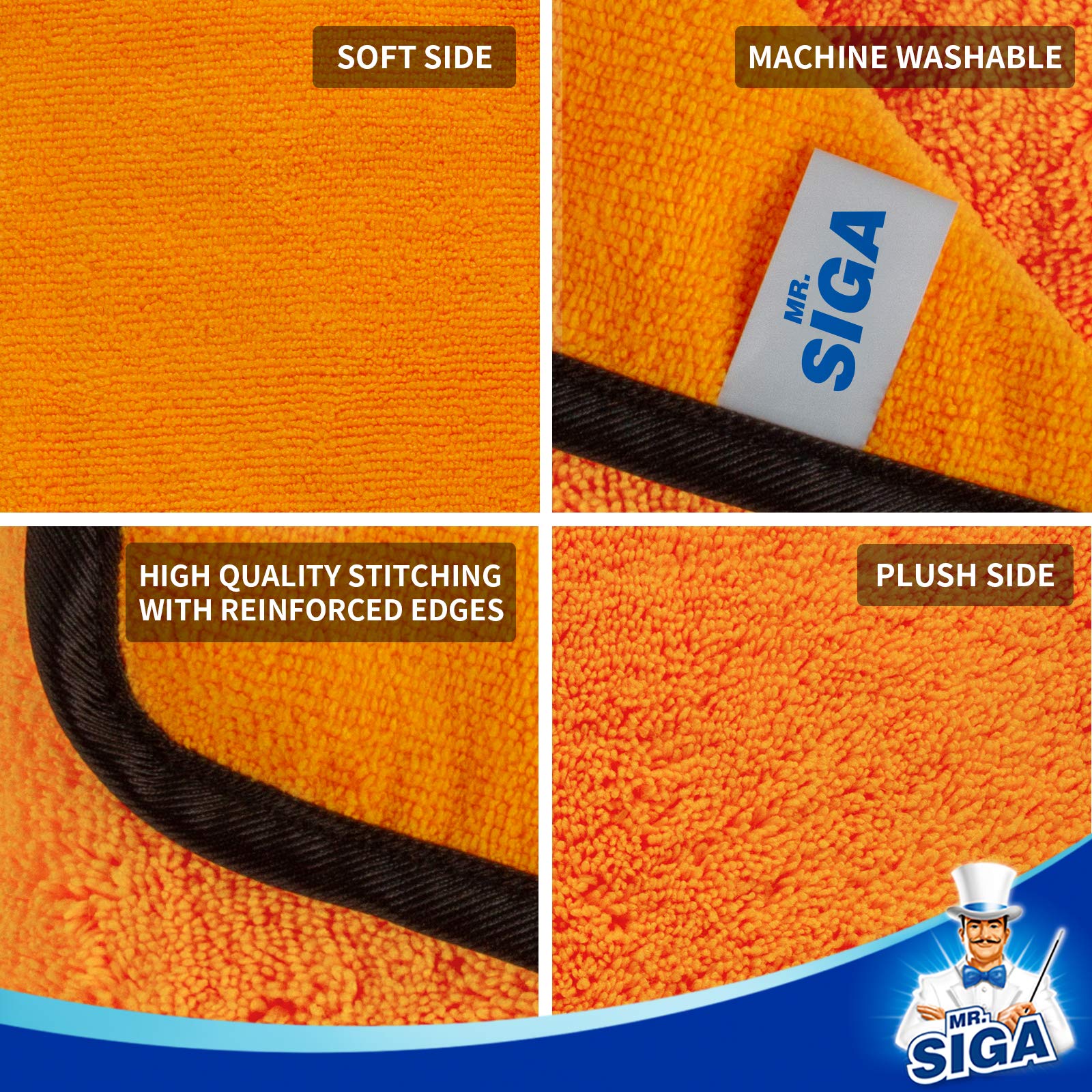 Professional Microfiber Towels for Cars (12 Count)