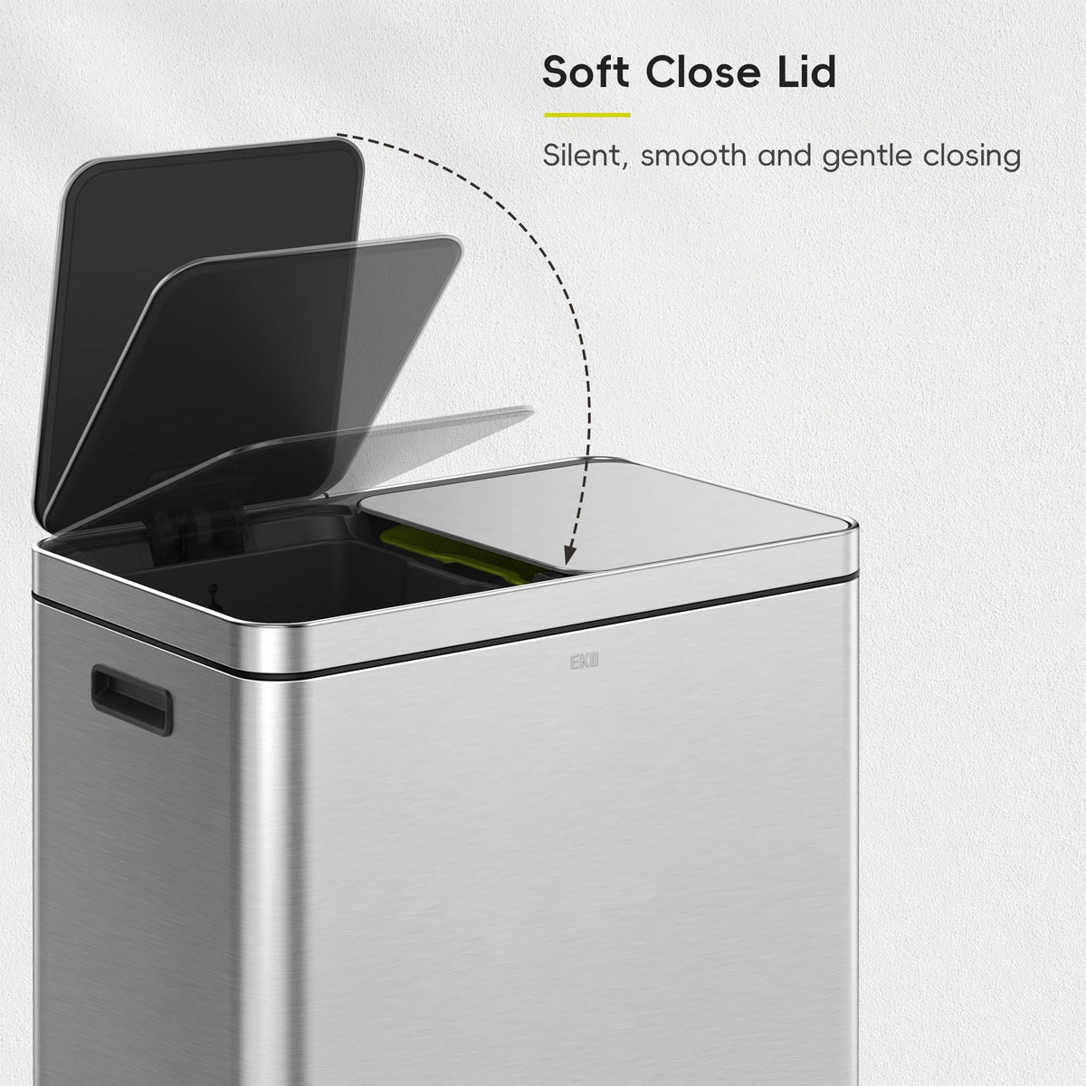 Edison Dual Trash Can for Recycling and Trash