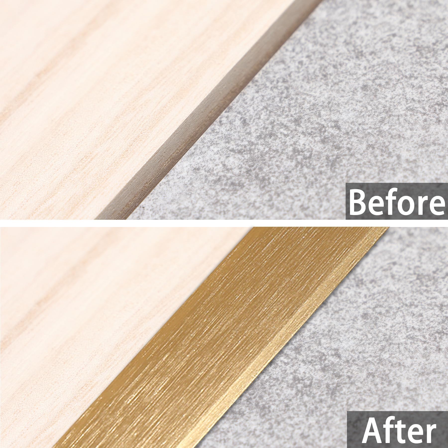 3Pcs Aluminum T Molding Trim & Floor Transition Strips (3 Count)