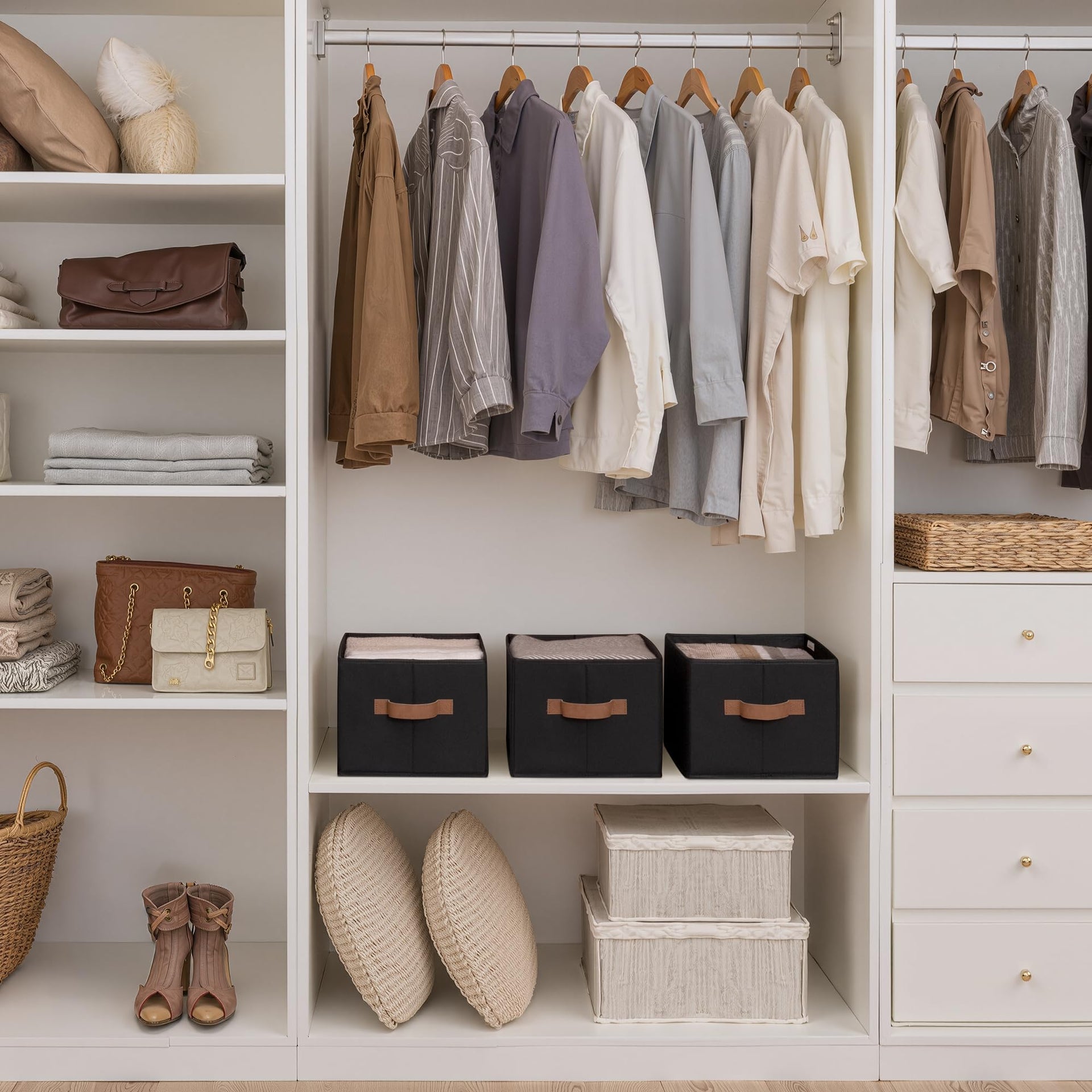 Closet Storage Bins (3 Count)