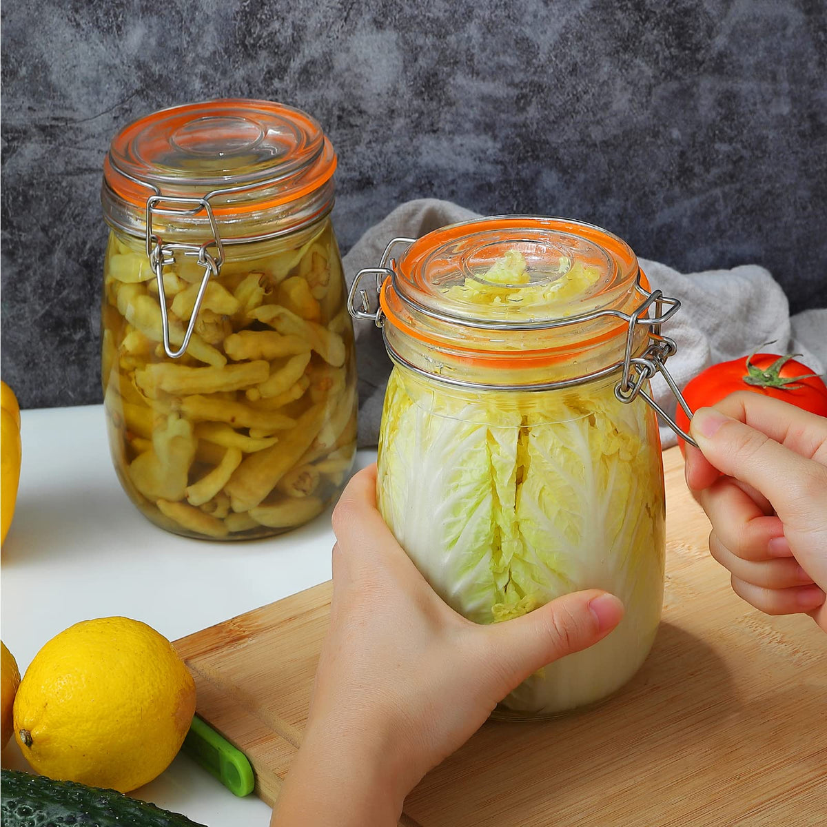 Wide Mouth Mason Jars (32 Fl Oz)