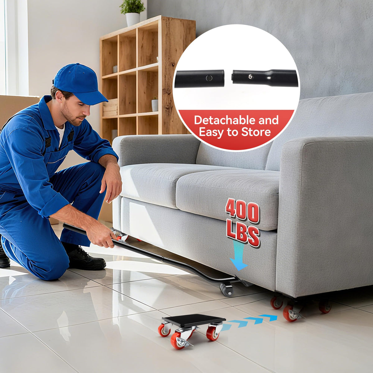 Heavy Duty Industrial Furniture Movers with Wheels