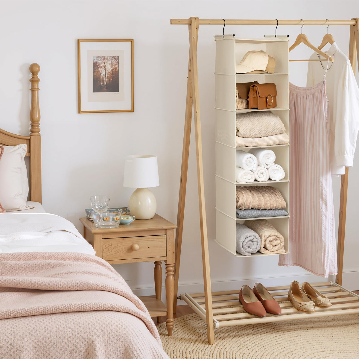 6 Shelf Hanging Closet Organizer