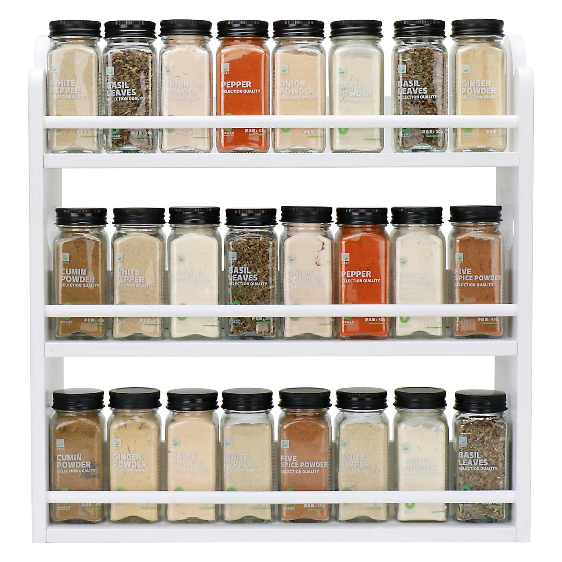 3 Tier Bamboo Spice Rack
