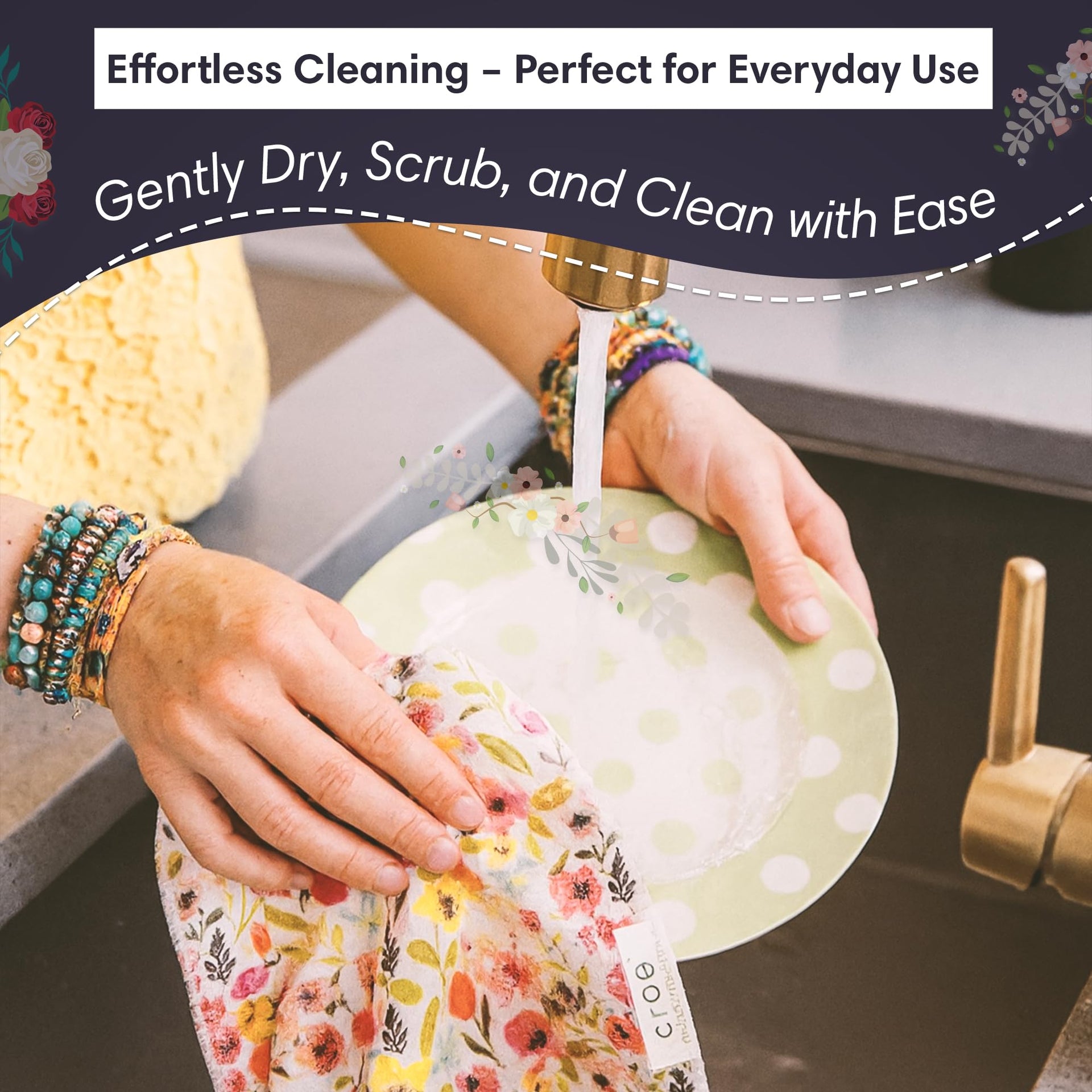 Microfiber Hand Towel & Washcloth Set (2 Count)