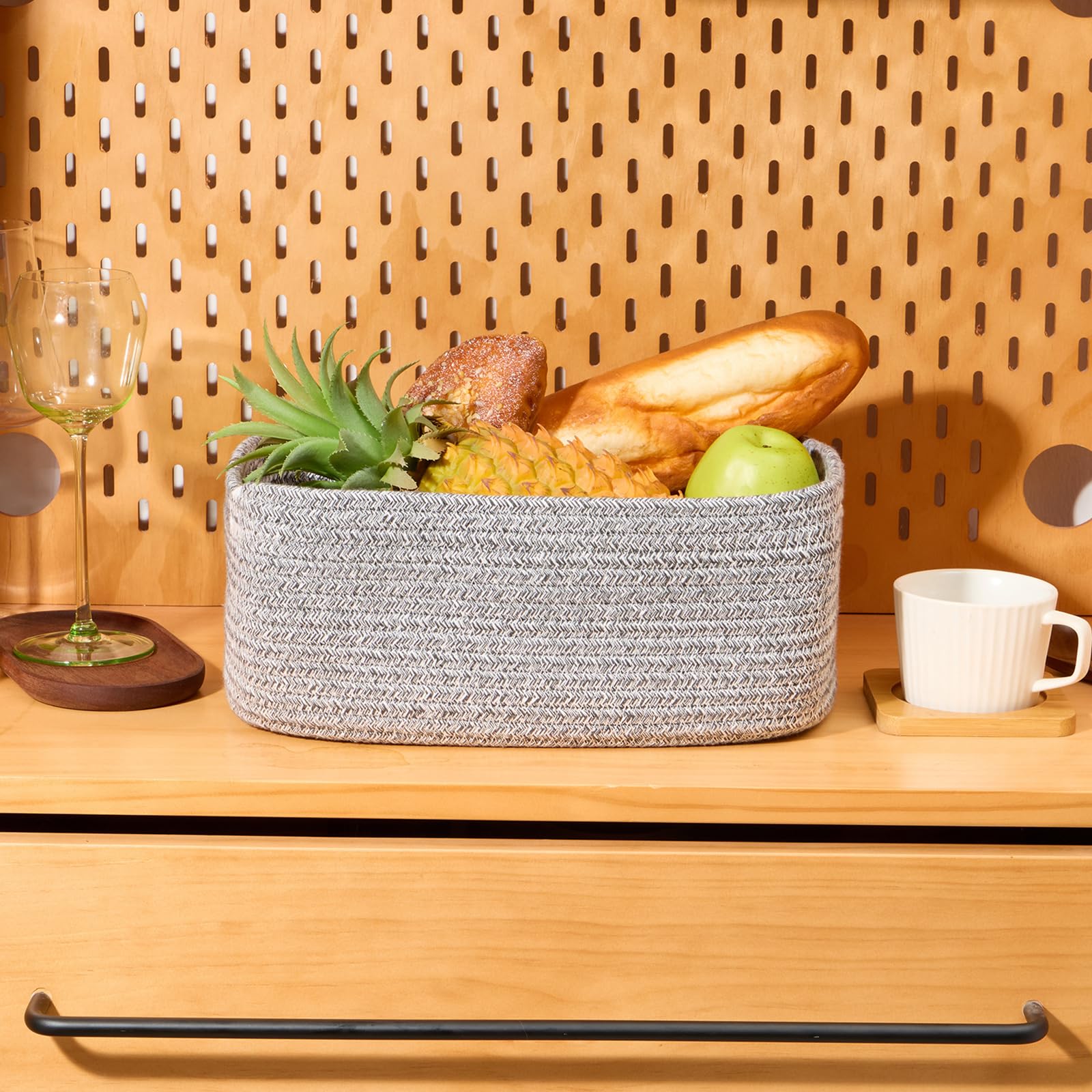 Small Storage Baskets for Organizing (4 Count)