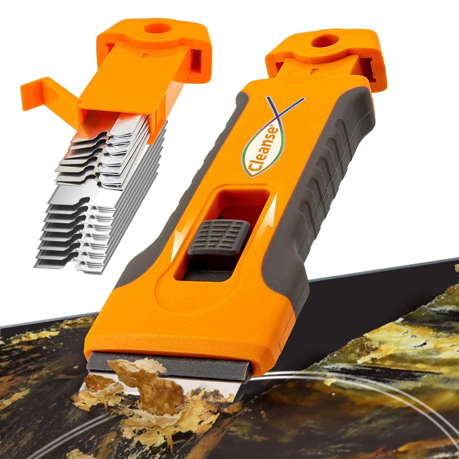 Razor Blade Scraper Tool with 15pcs Extra Blades