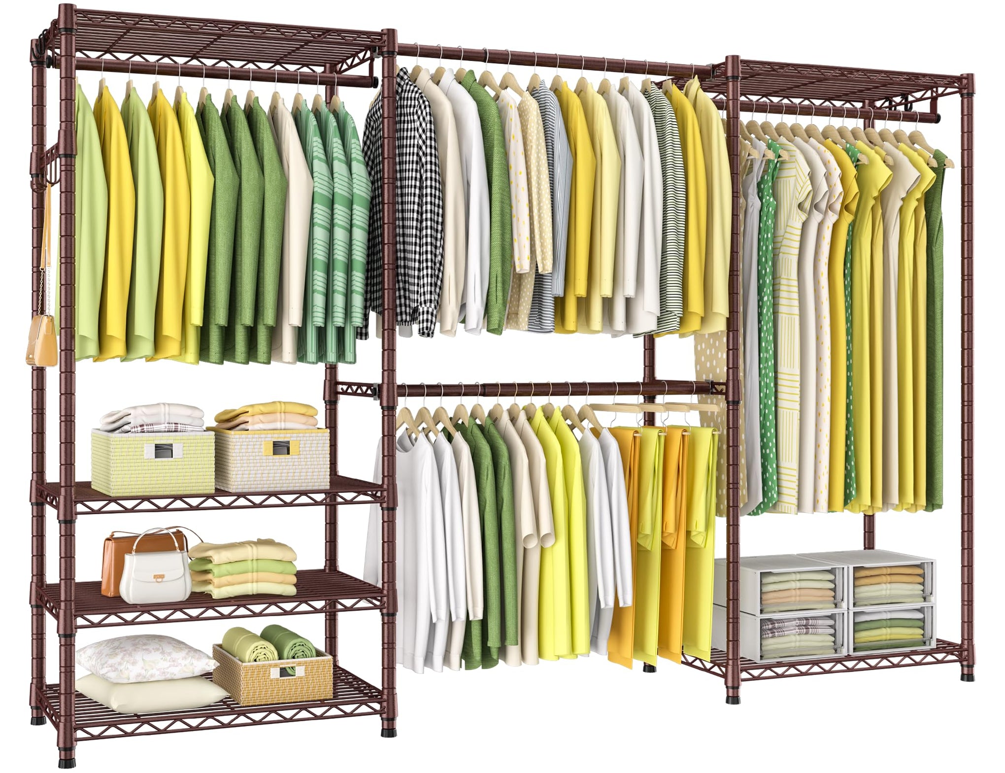 E1 Heavy Duty Closet Garment Rack