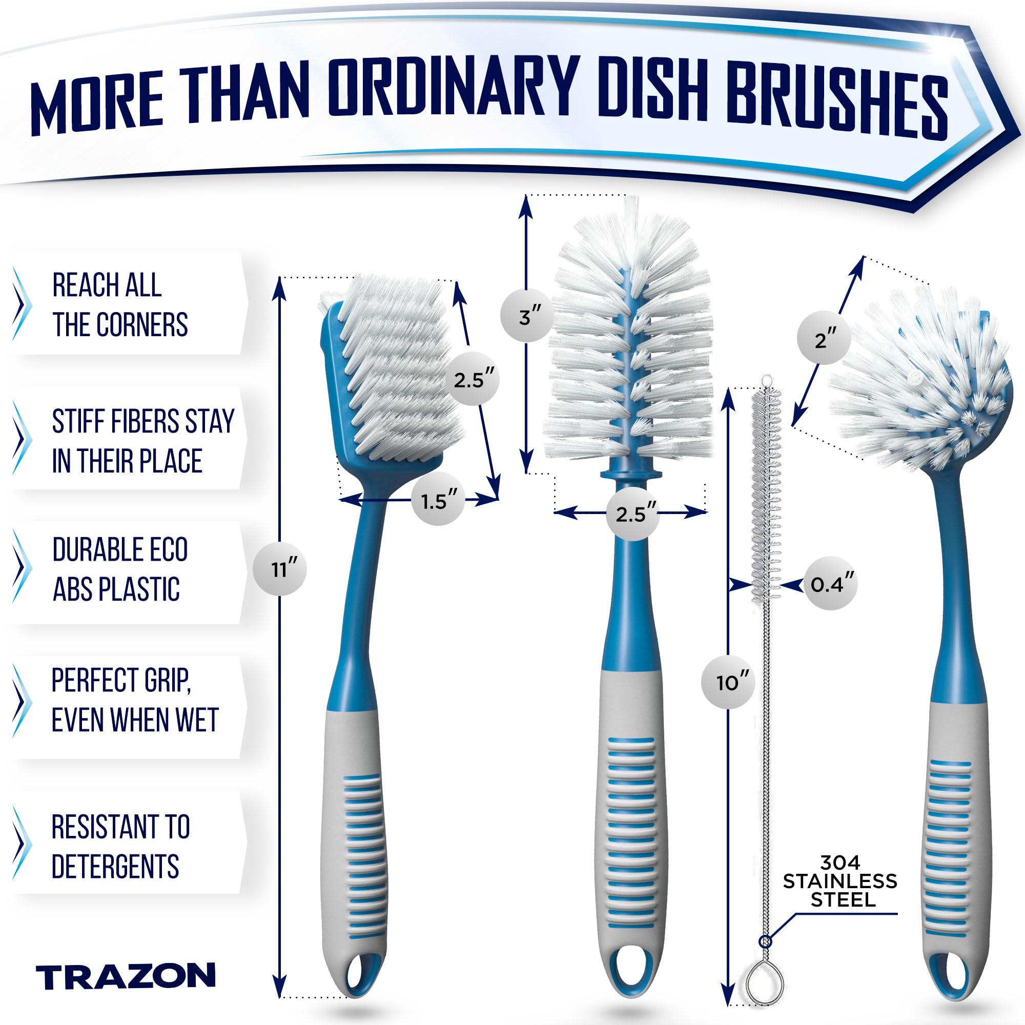 Dish Brush Set of 4 (4 Count)
