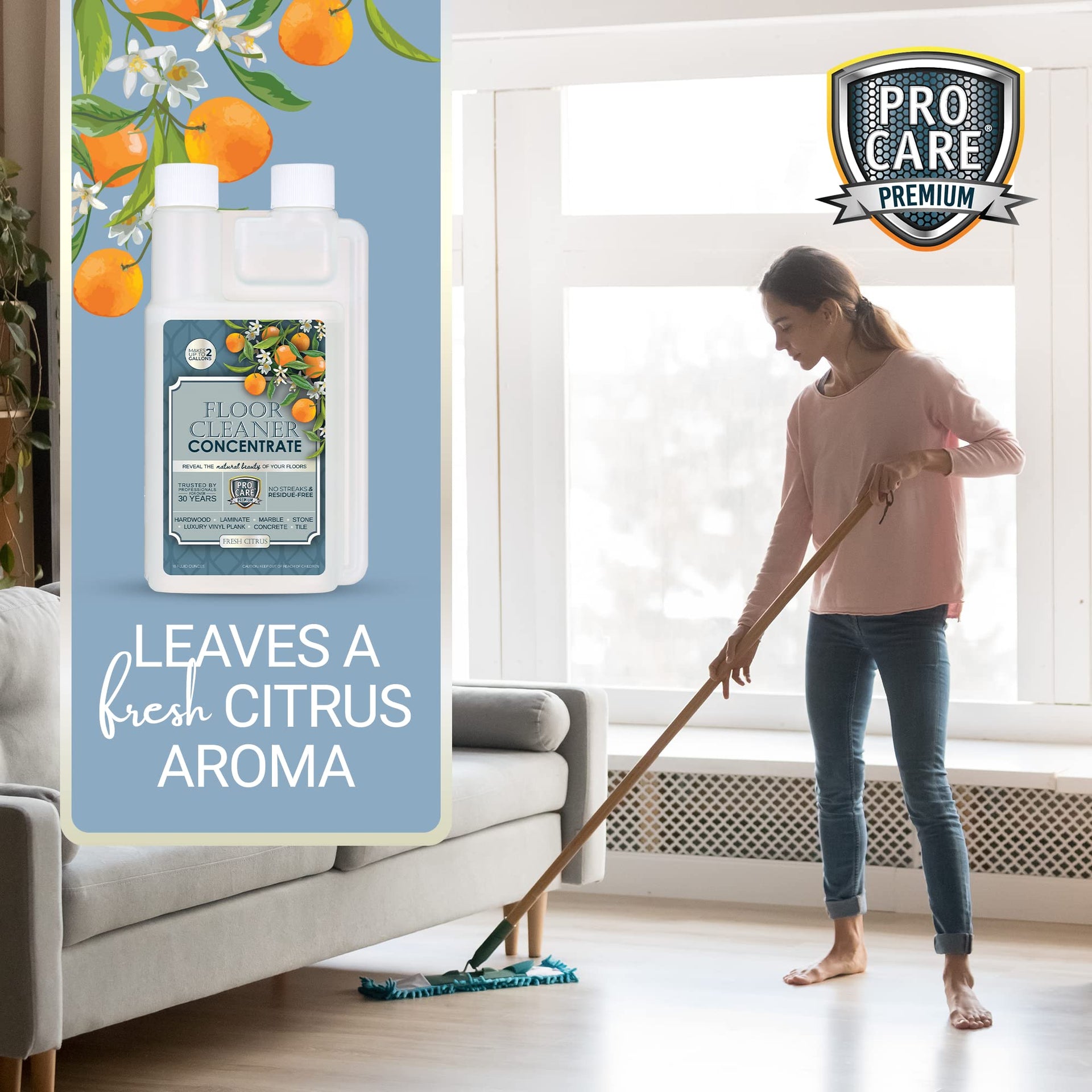 Citrus Floor Cleaner Concentrate (16 Fl Oz)