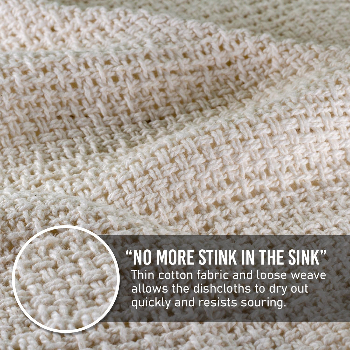 Old Fashion 100% Cotton Dishcloths (4 Count)